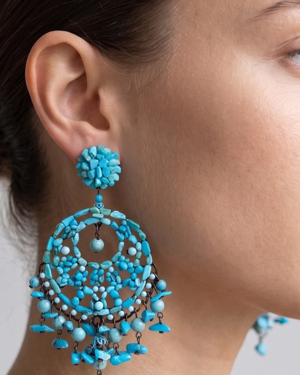 Pendientes Filigrana Coral