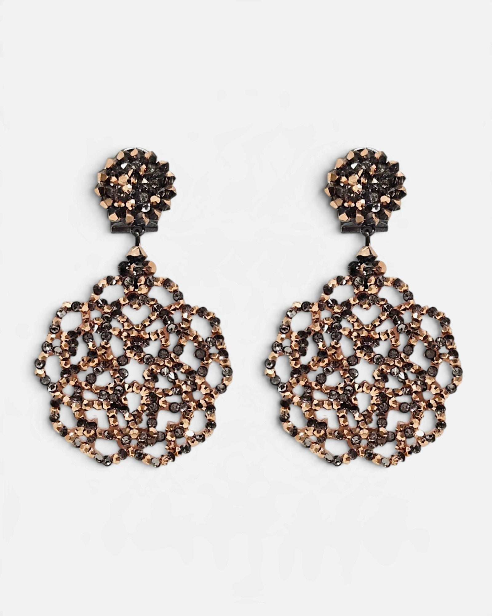 Pendientes Rosetón Bronce