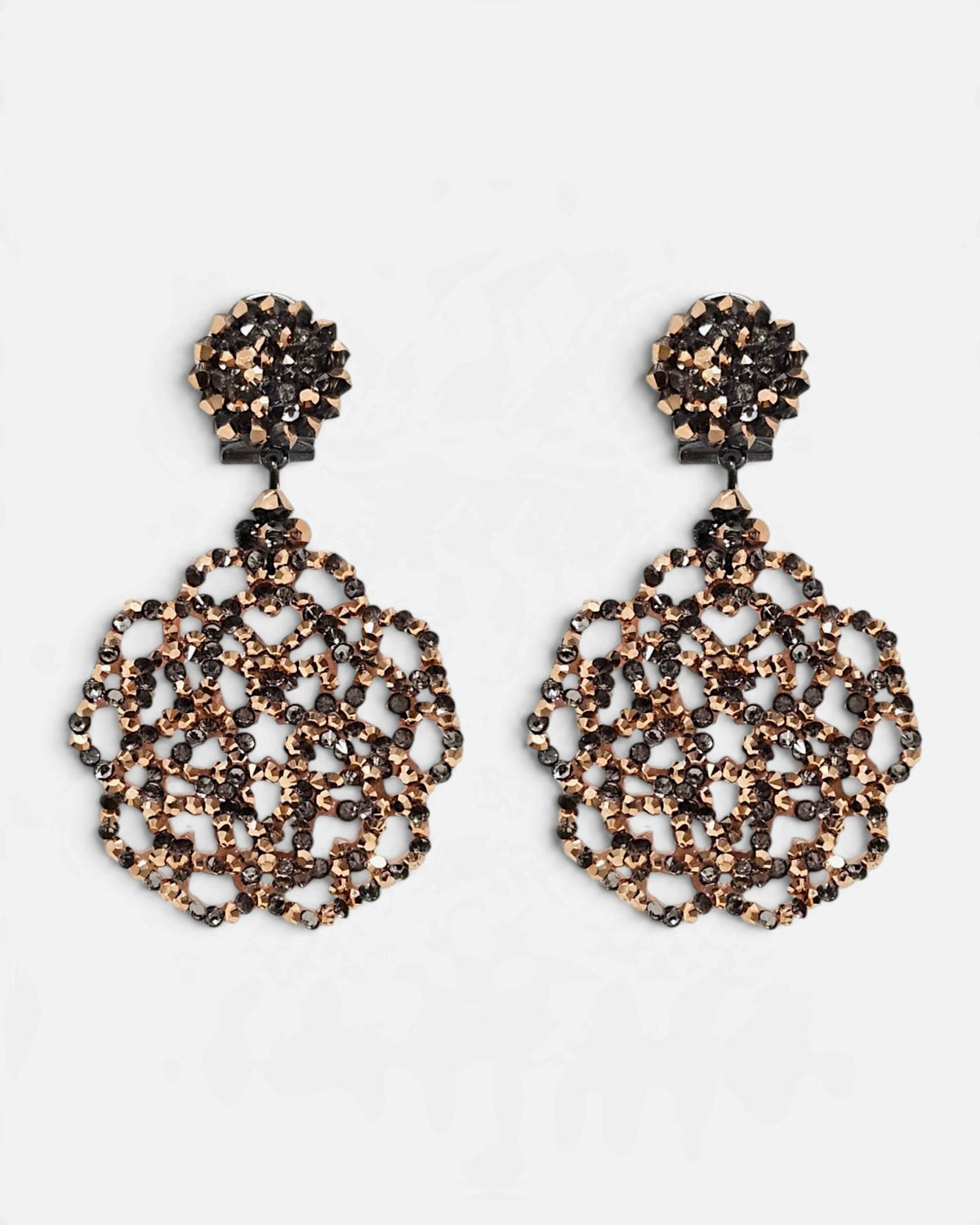 Pendientes Rosetón Bronce