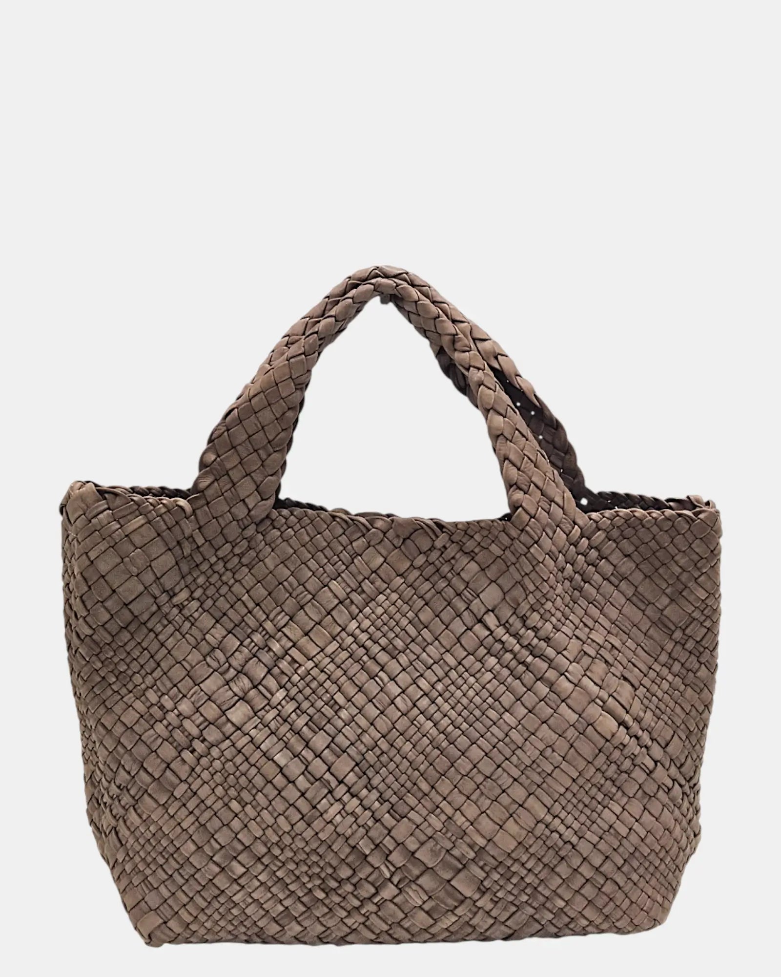 Bolso Tote de Piel Trenzada a Mano