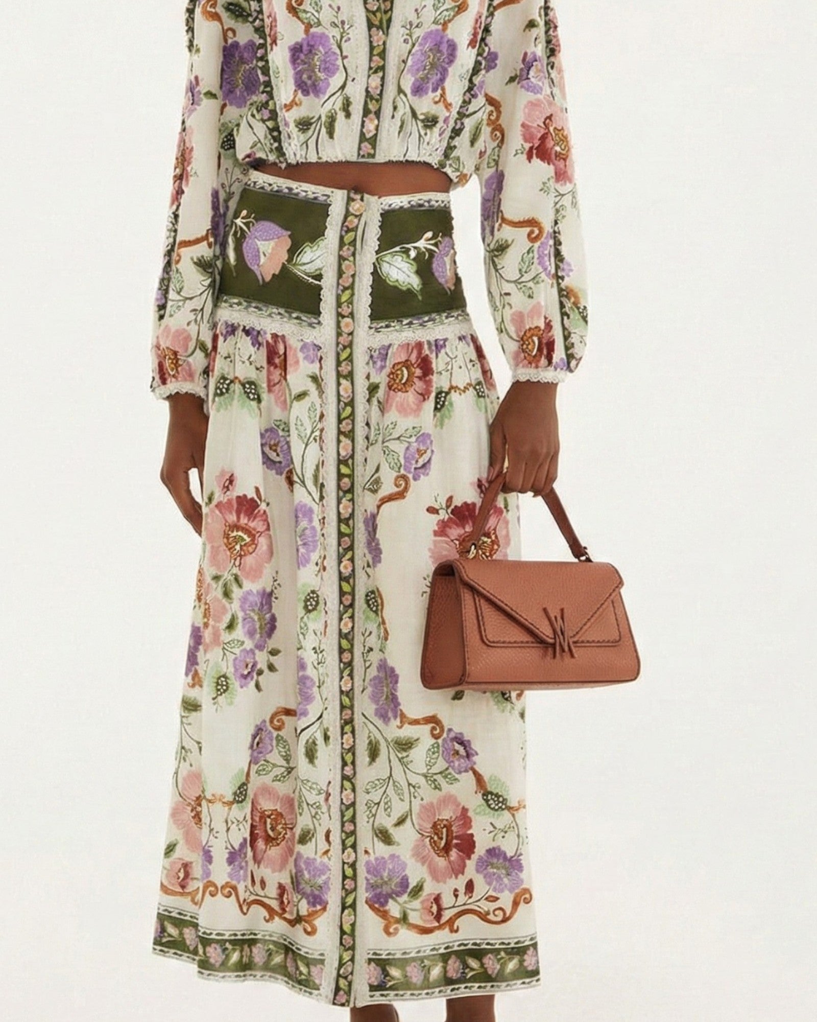 Bolso piel naranja  Valentina