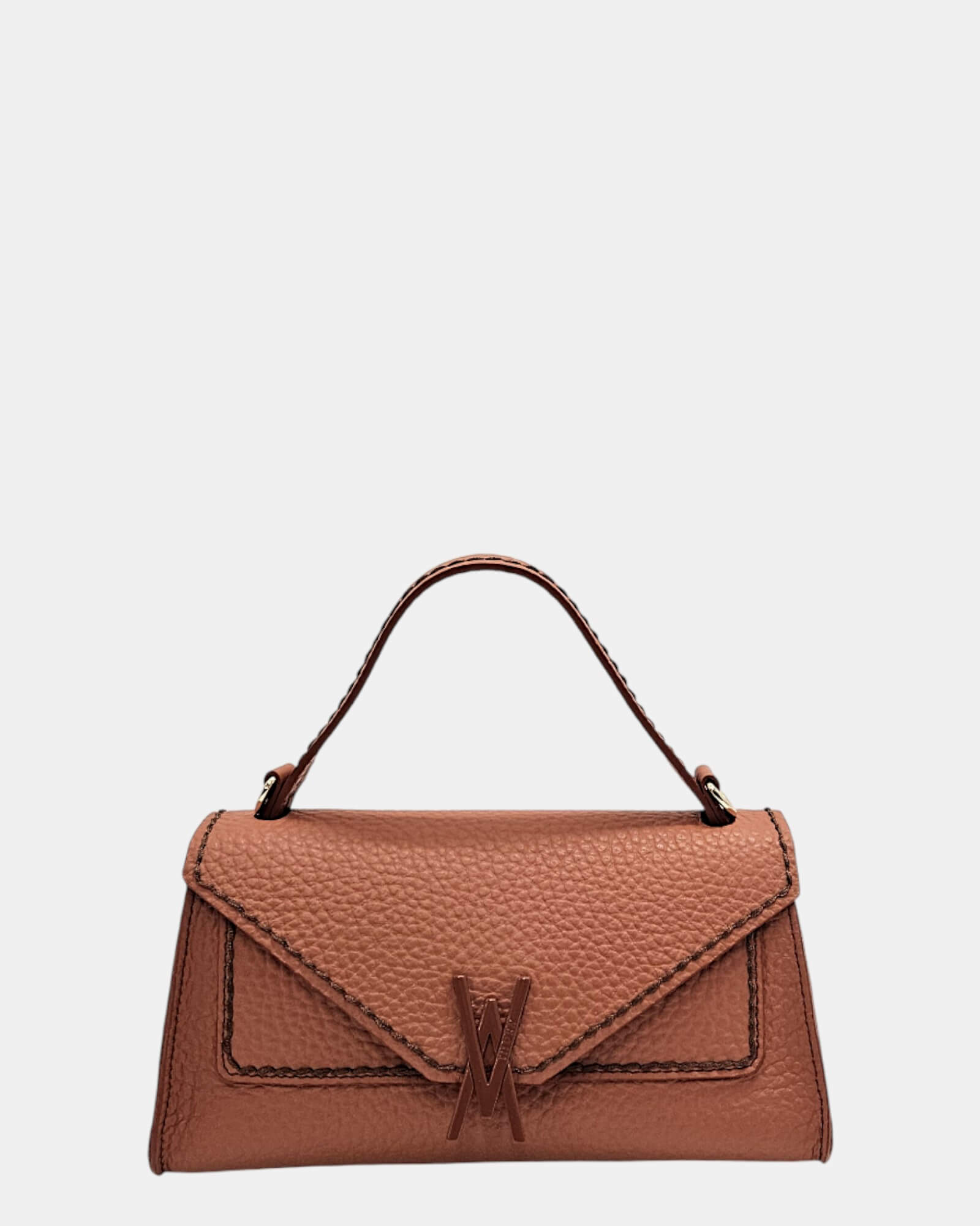 Bolso piel naranja  Valentina