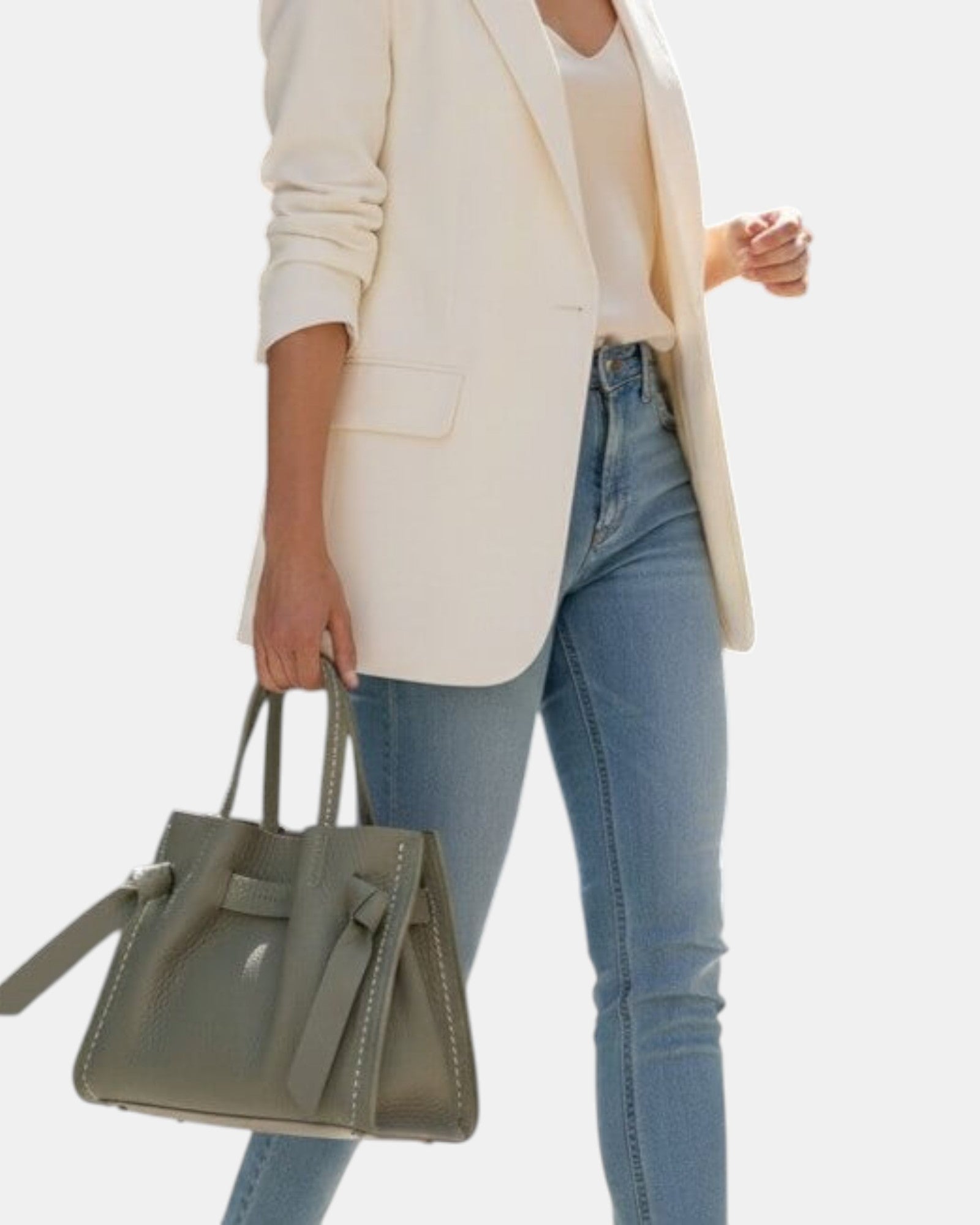 Bolso de piel  Vitoria verde musgo