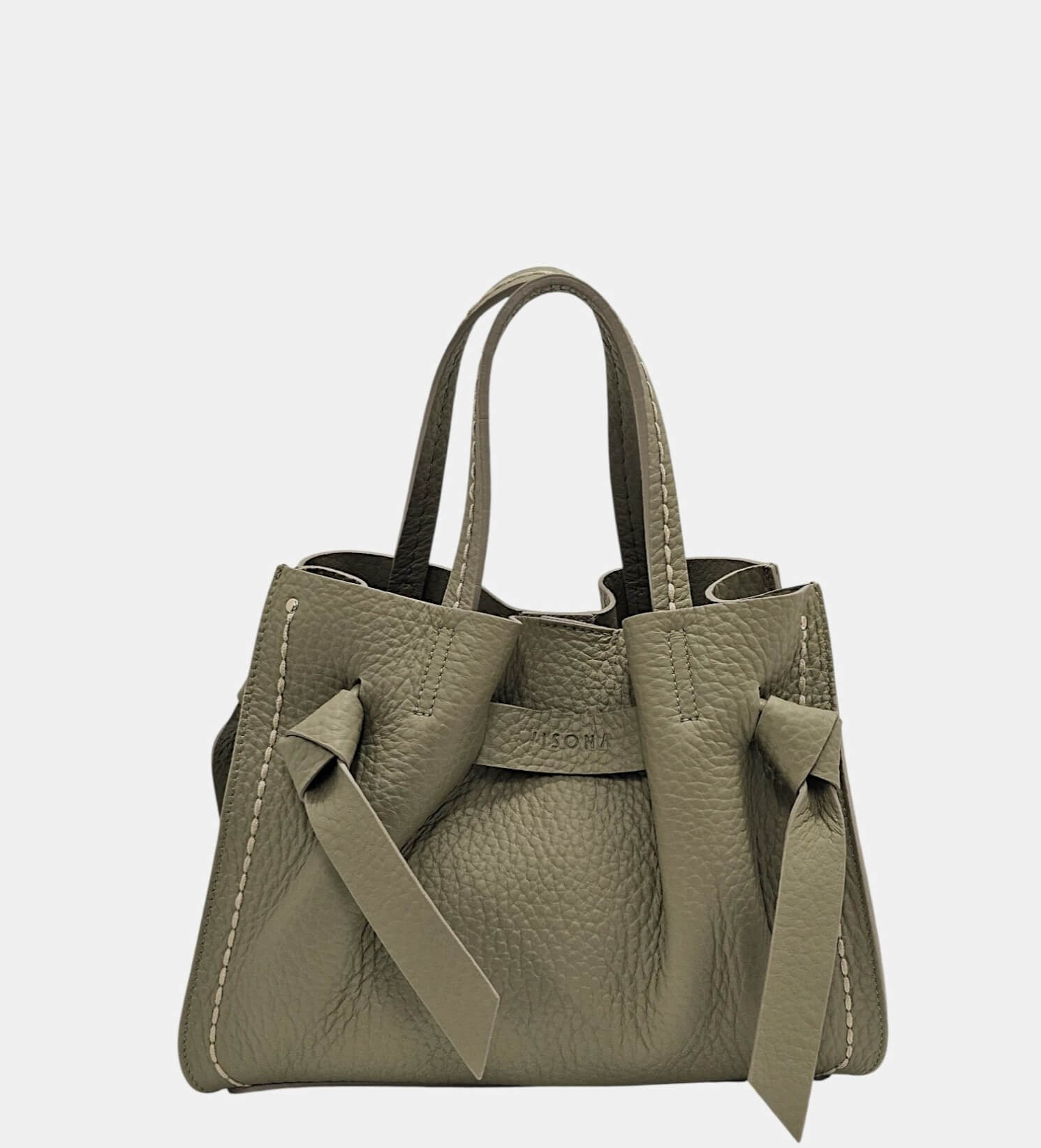 Bolso de piel  Vitoria verde musgo