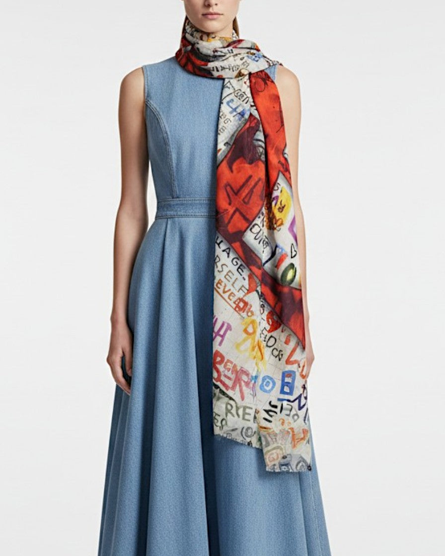 Pañuelo Big Love estampado