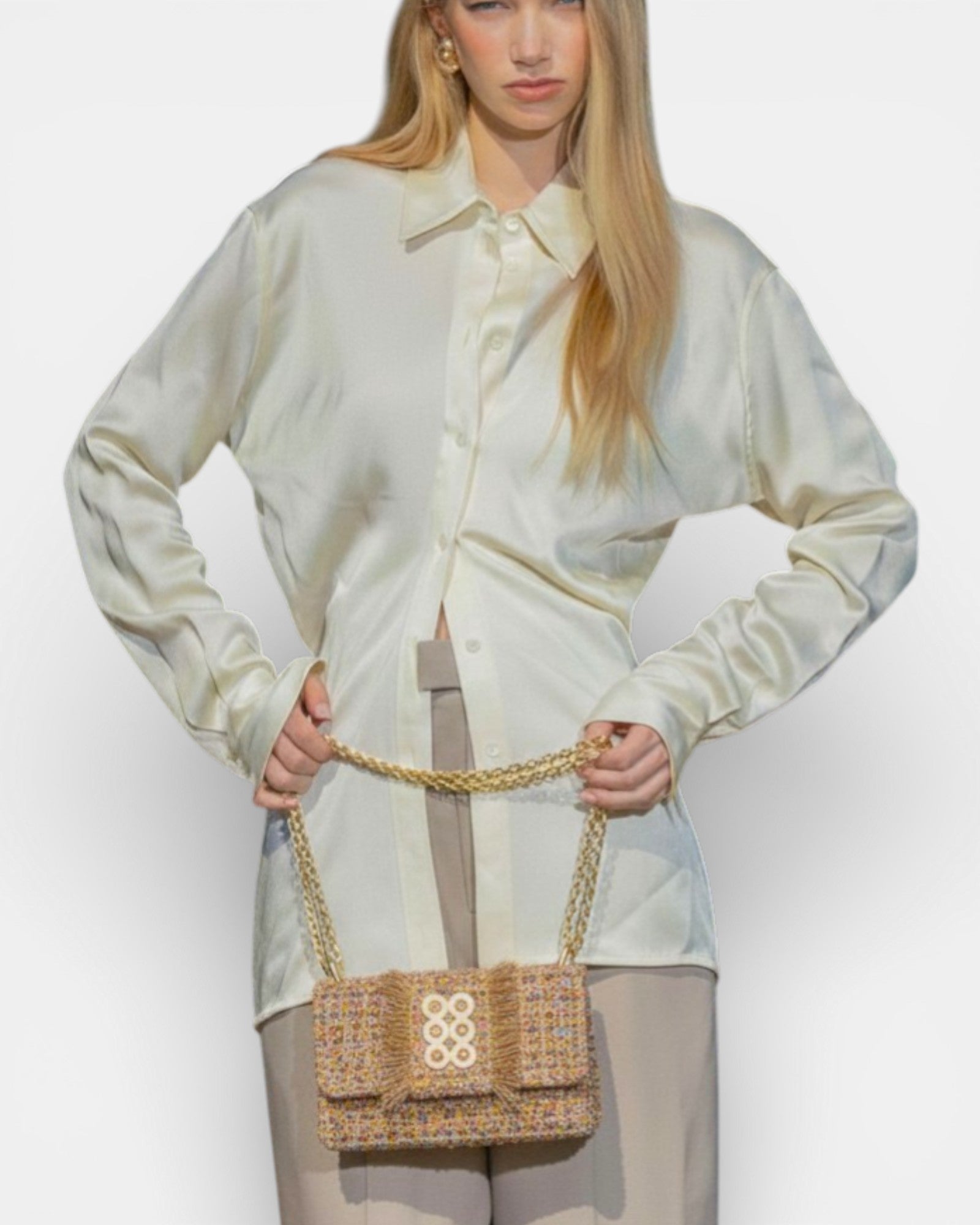 Bolso Lucerne Mini Multi Yellow Tweed