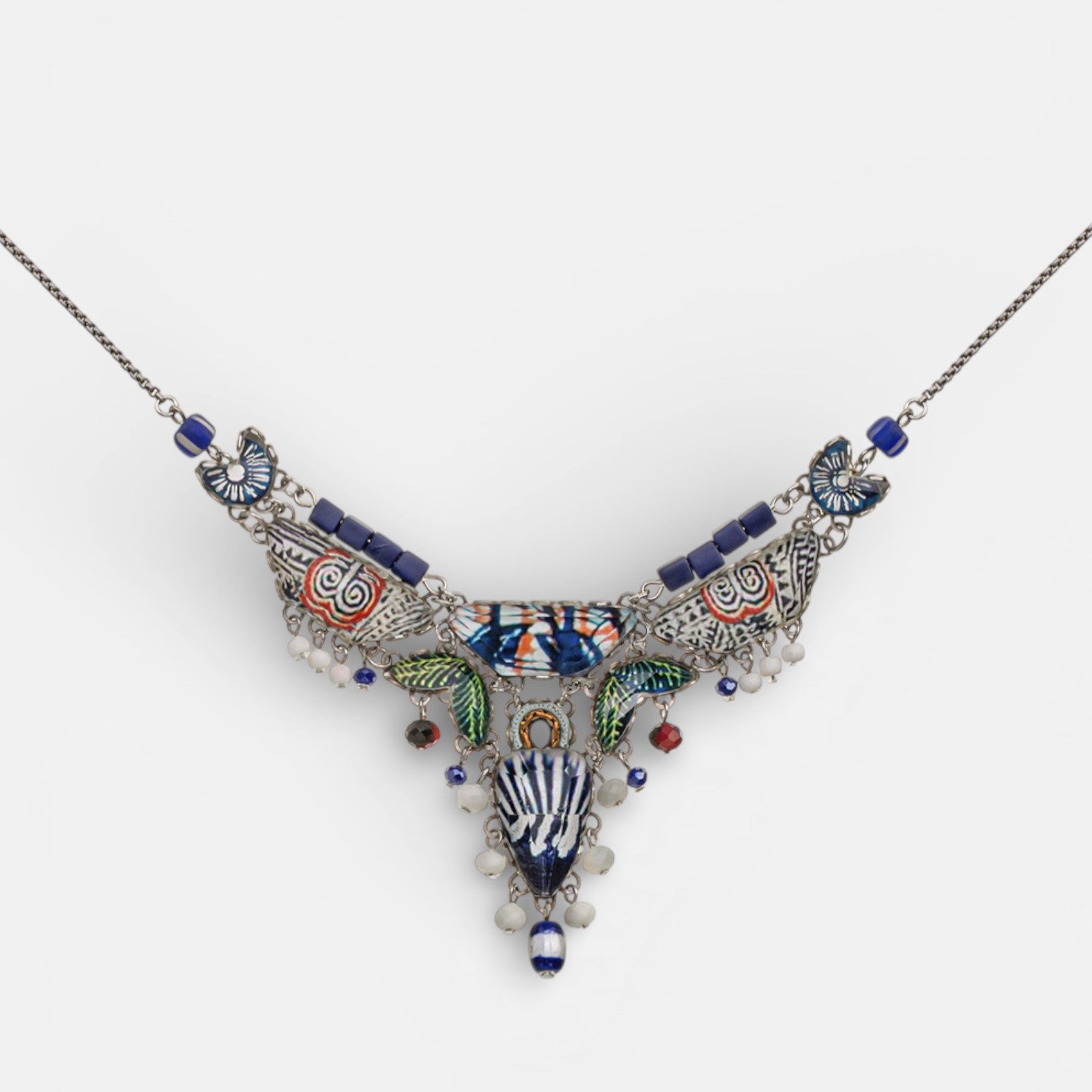 Collar Blue Domes corto azul