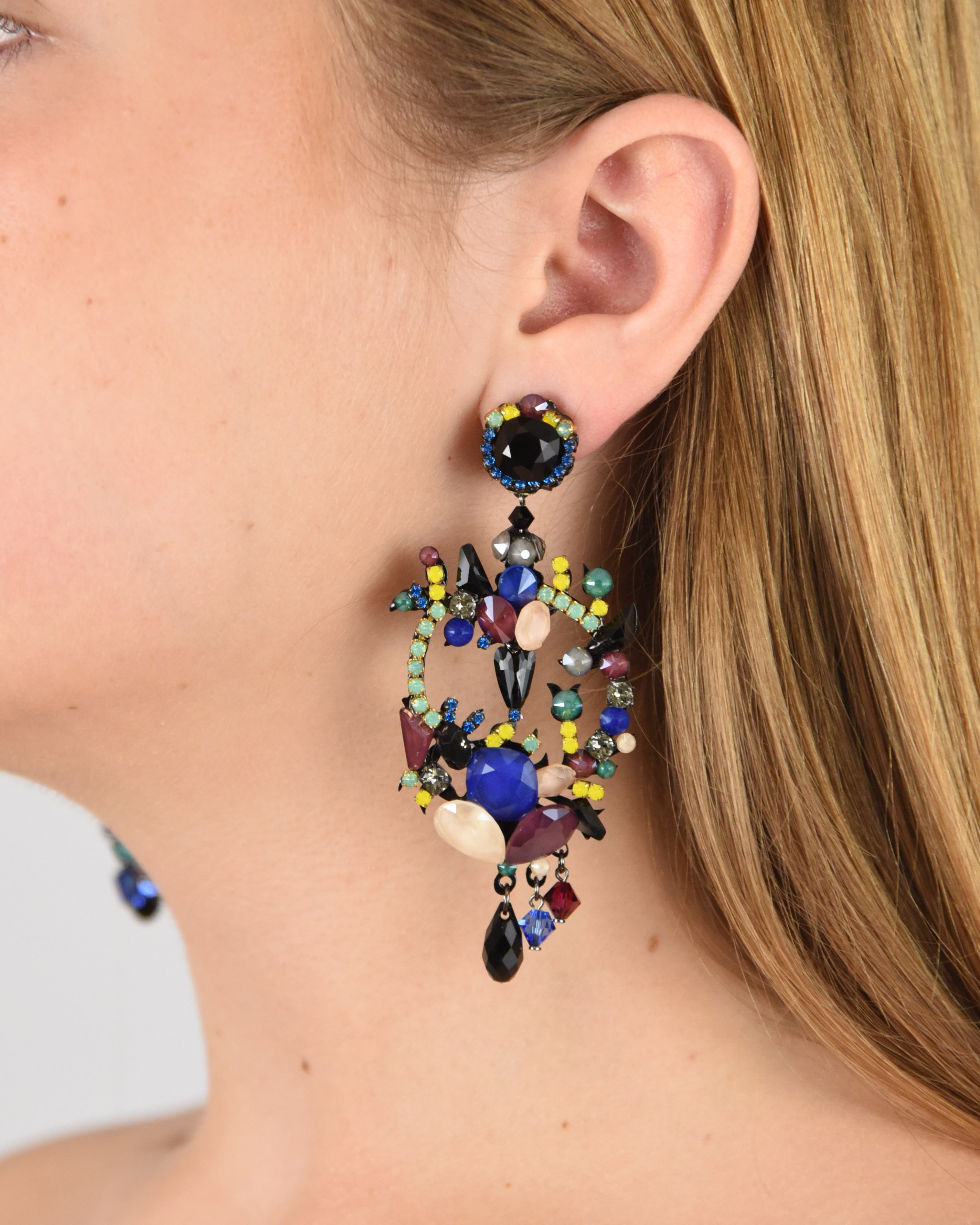 Boucles d'oreilles multicolores Swarovski Dublos 