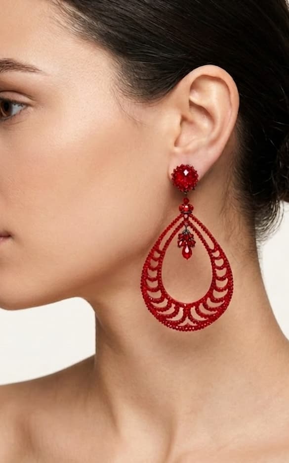 Pendientes Piel de Carmín
