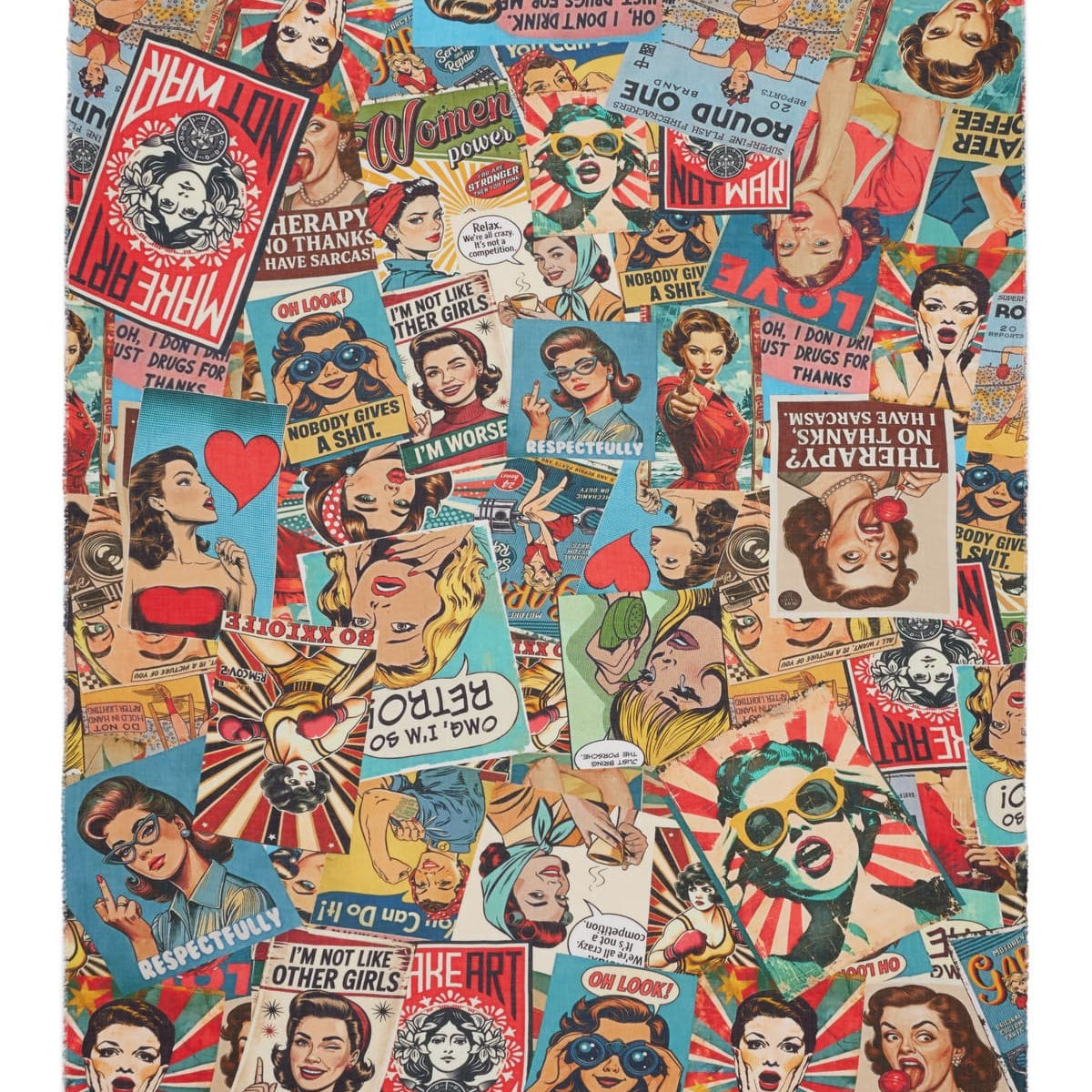 Fular Woman Power estampado