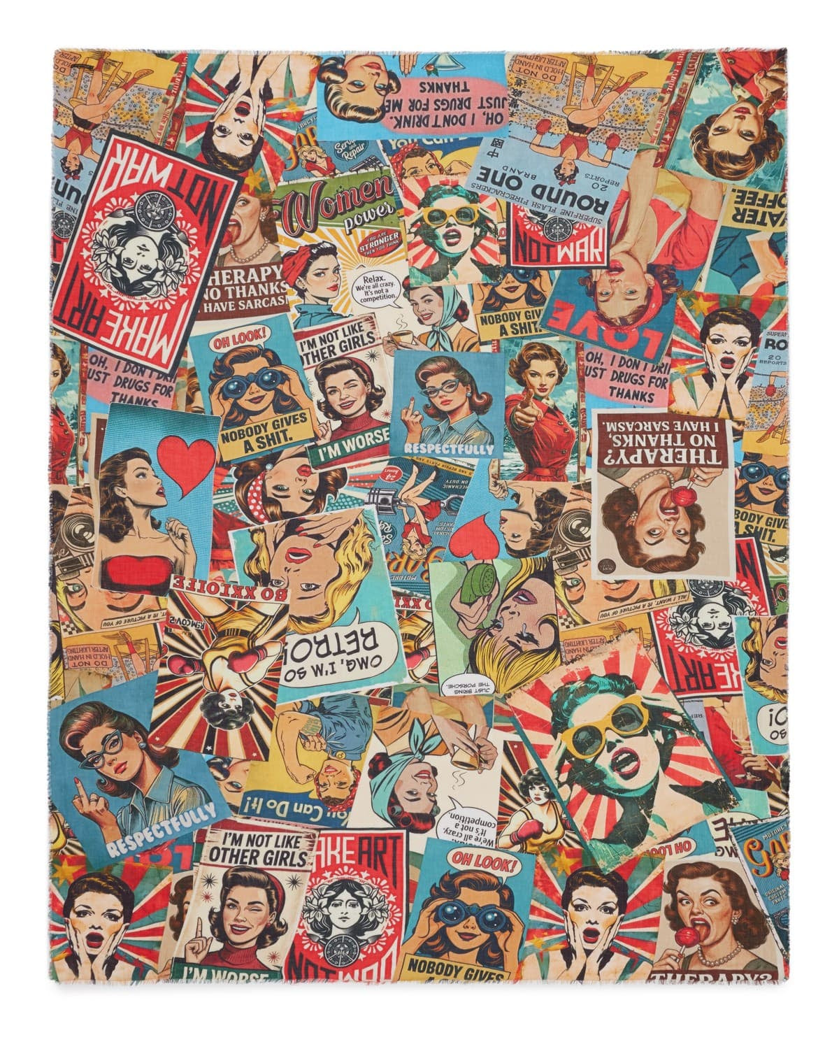 Fular Woman Power estampado