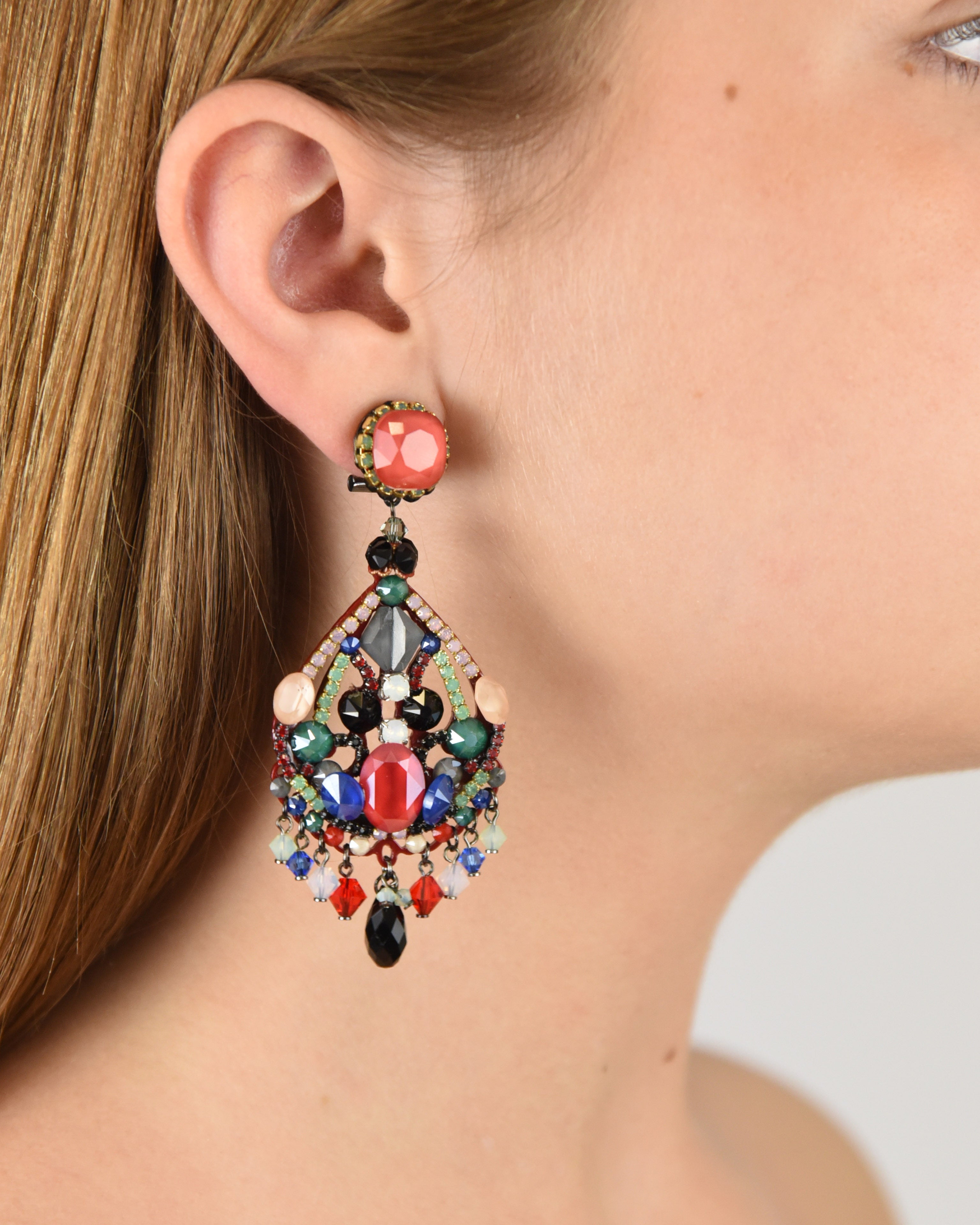 Dublos Luminar Swarovski multicolor earrings 