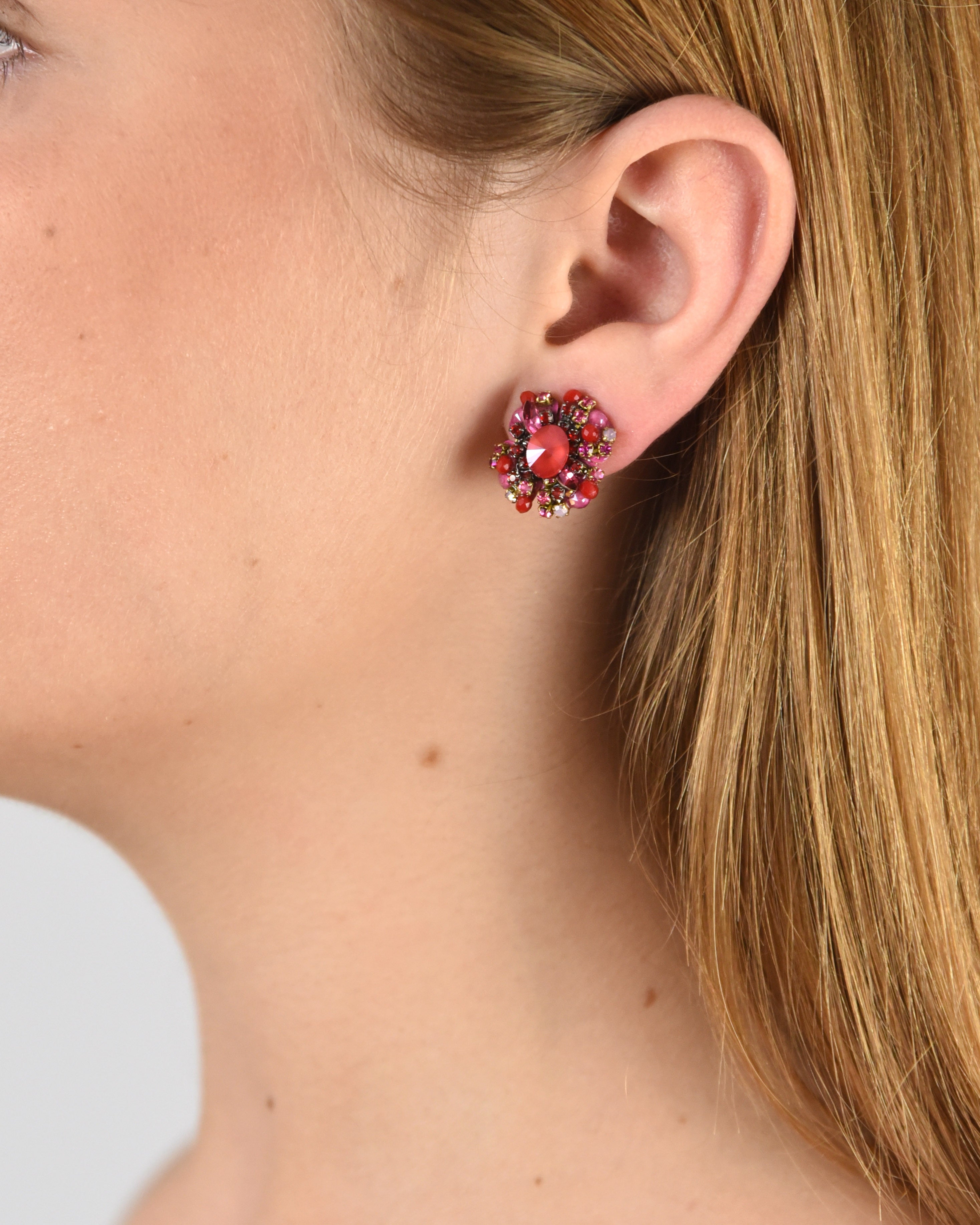 Pendientes Freshia mini rosas