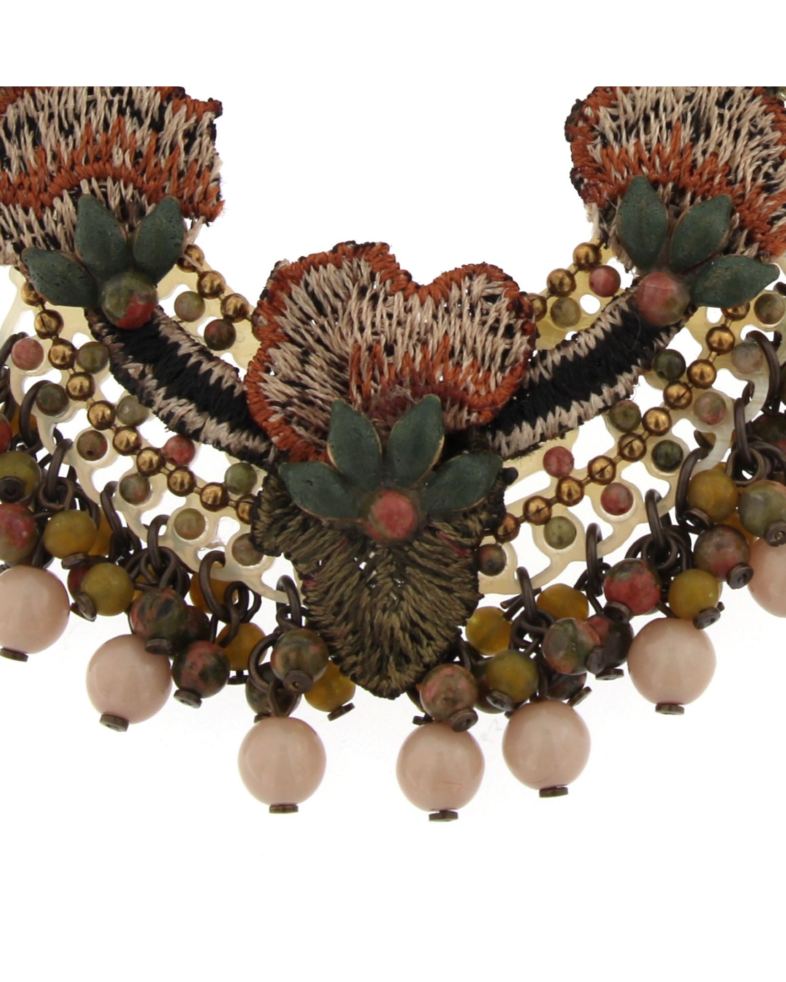 Dublos embroidered fabric pendant