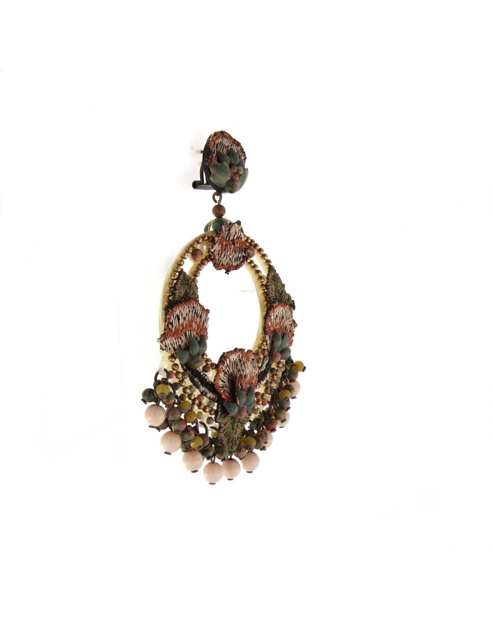 Dublos embroidered fabric pendant