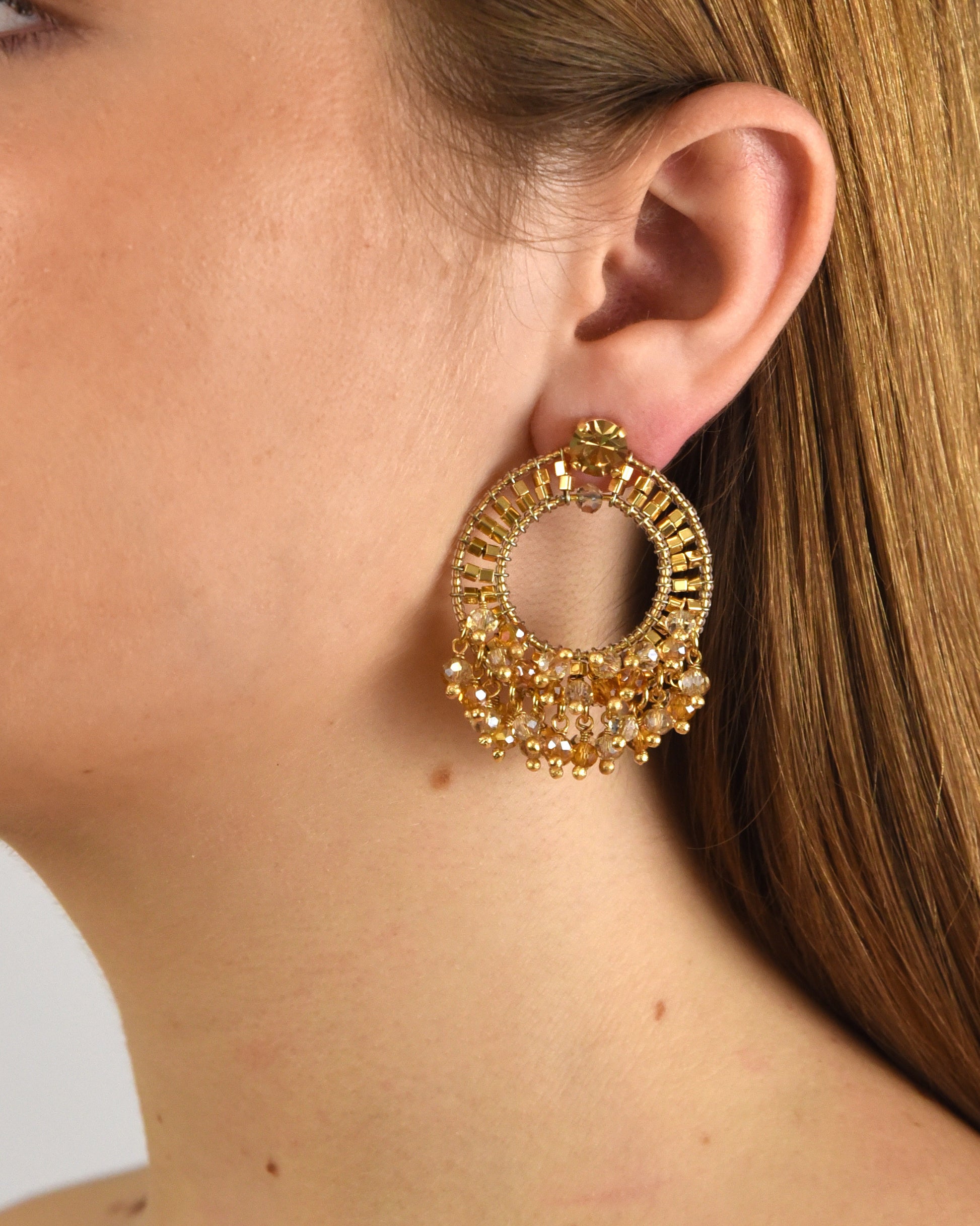 Pendientes de aros Jaqueira