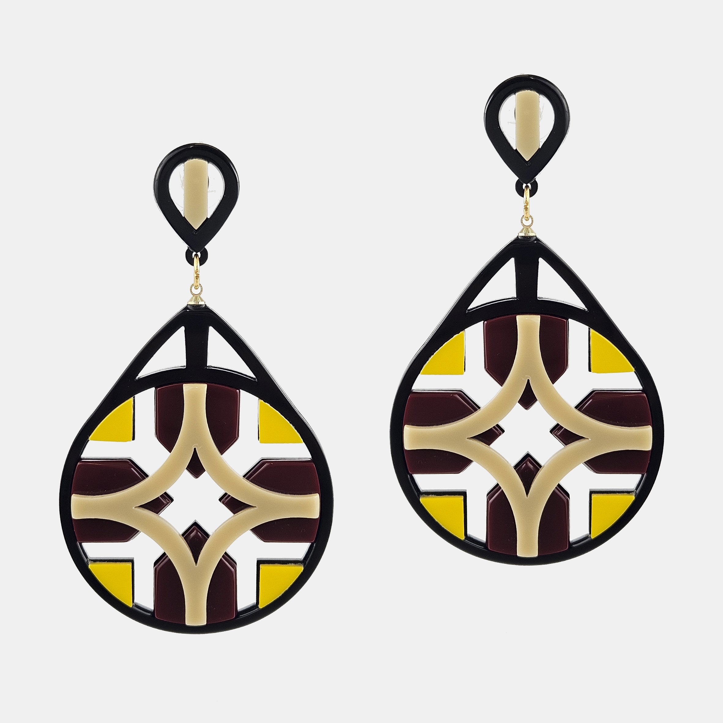 Yellow Lattice Pendant