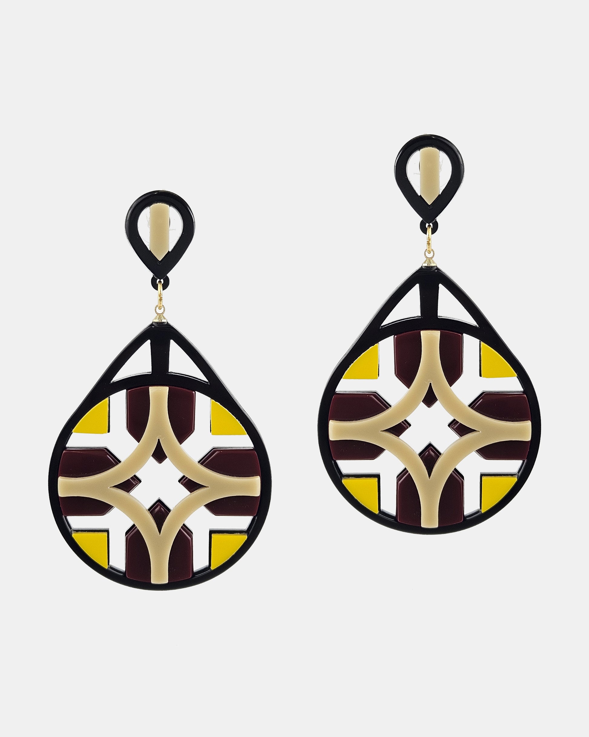 Yellow Lattice Pendant