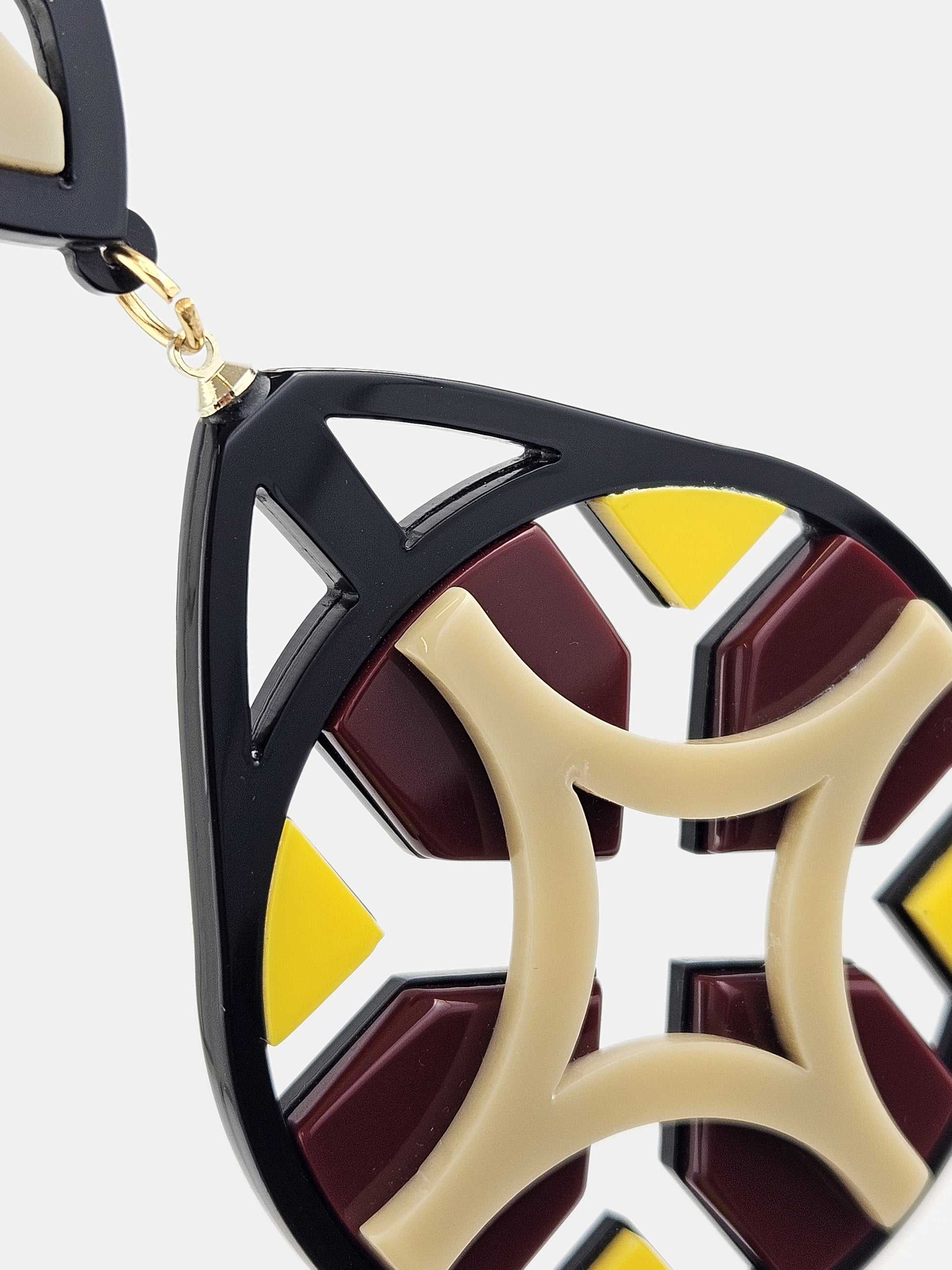 Yellow Lattice Pendant