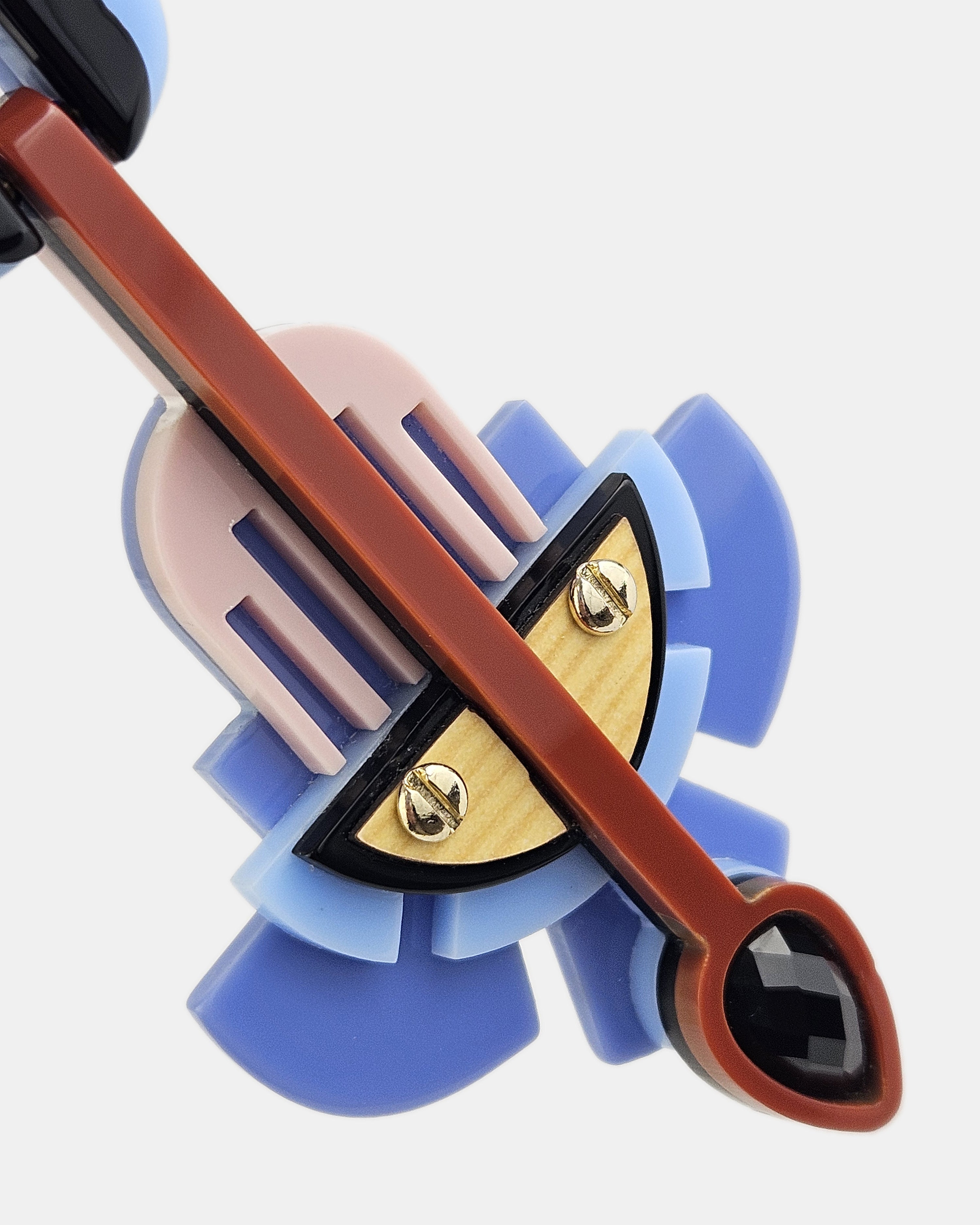 Pendiente Crillón azules