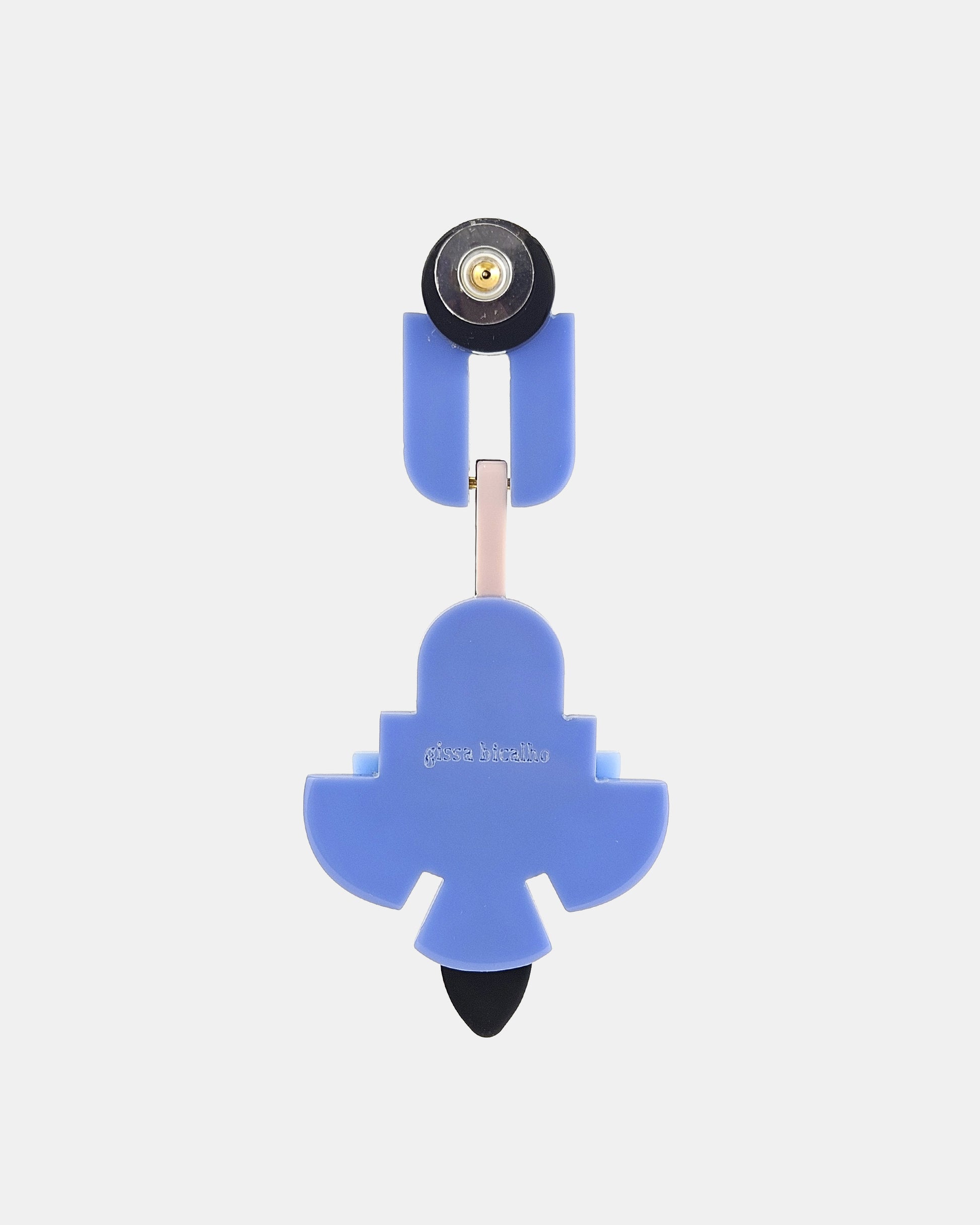 Pendiente Crillón azules