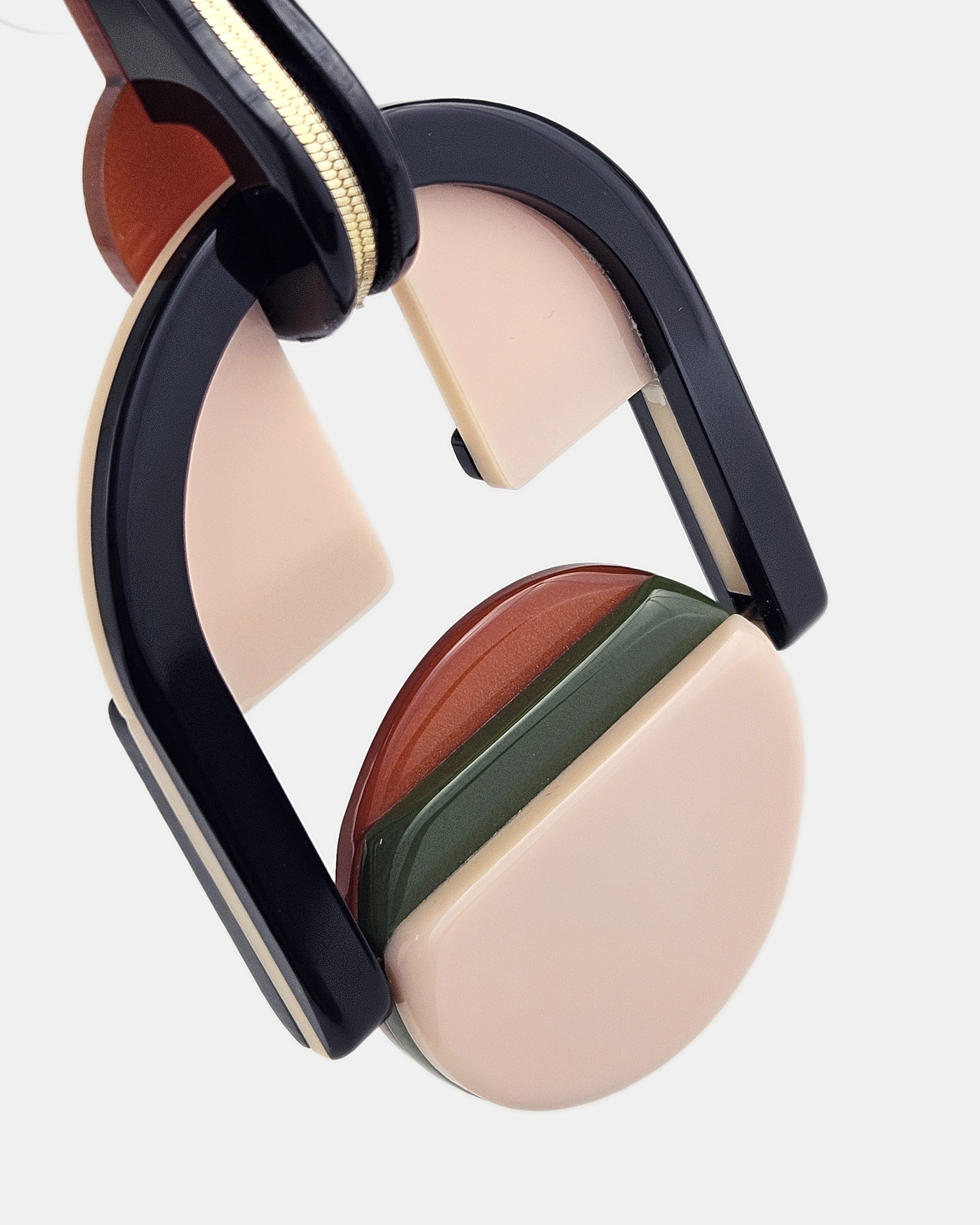 Pendiente Bauhaus rosa