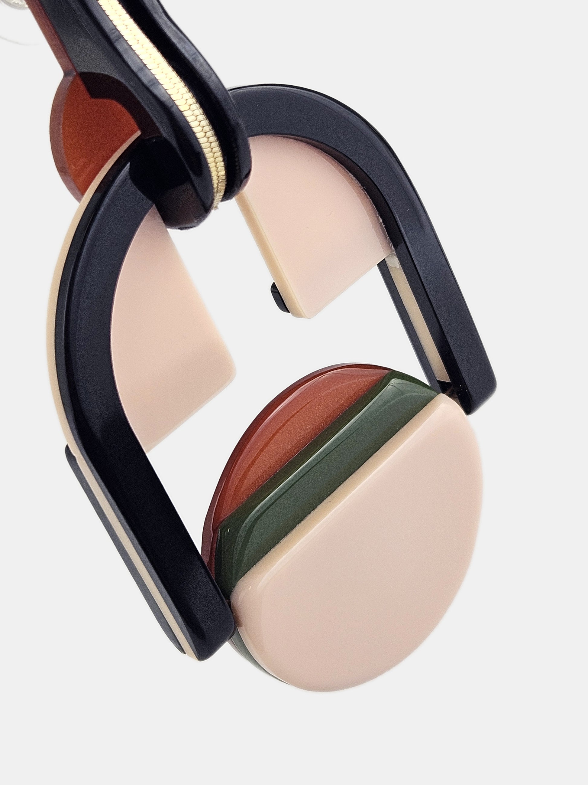 Pendiente Bauhaus rosa