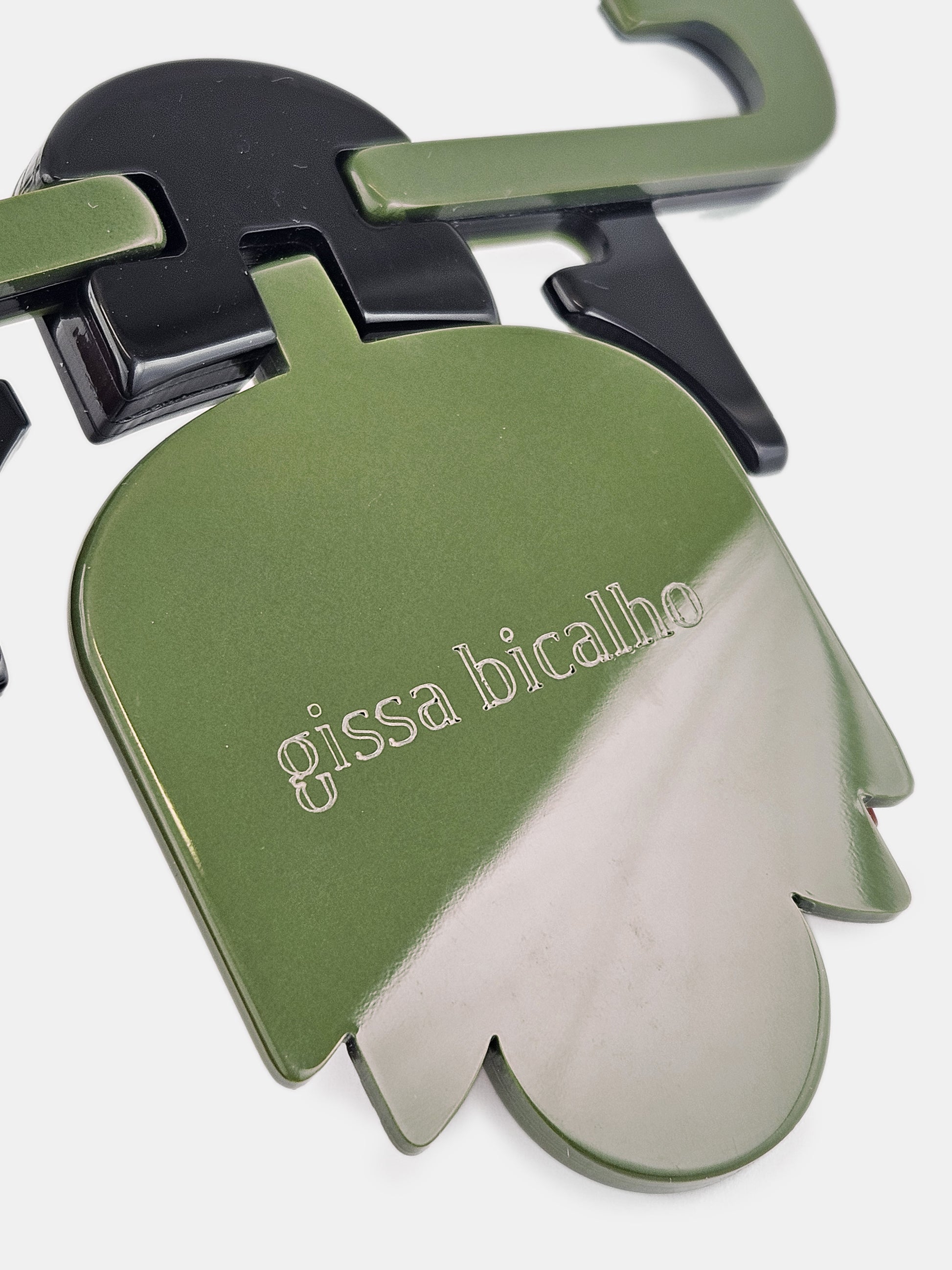 Collar Tulipa Verde-Rosé de Gissa Bicalho