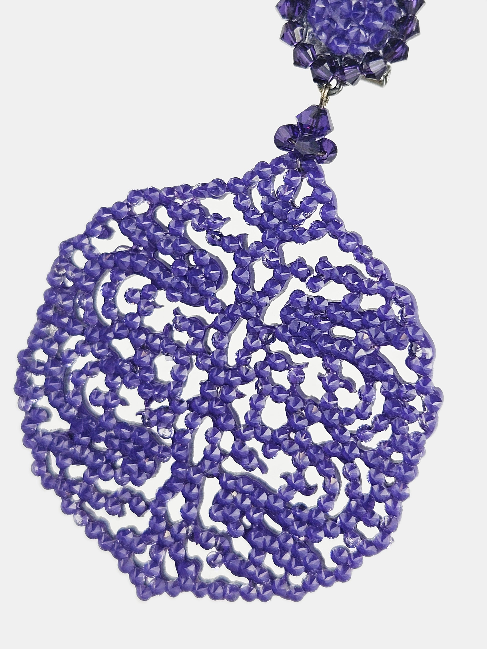 Large purple Arabesque pendant
