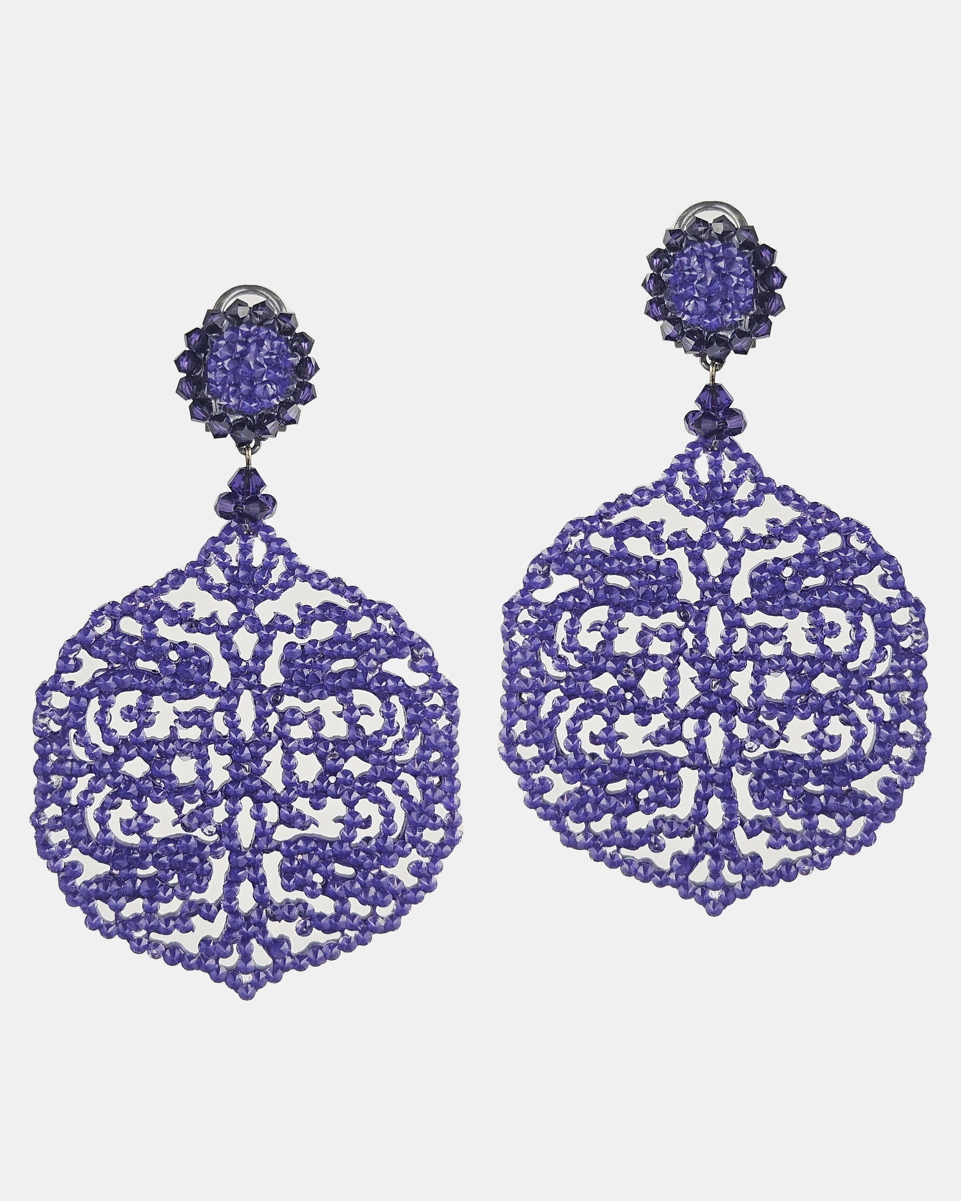 Large purple Arabesque pendant