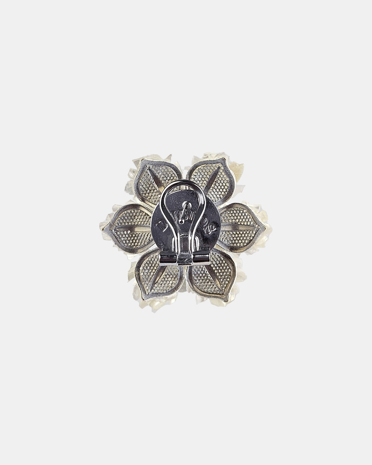Boucles d'oreilles en nacre en forme de fleur 