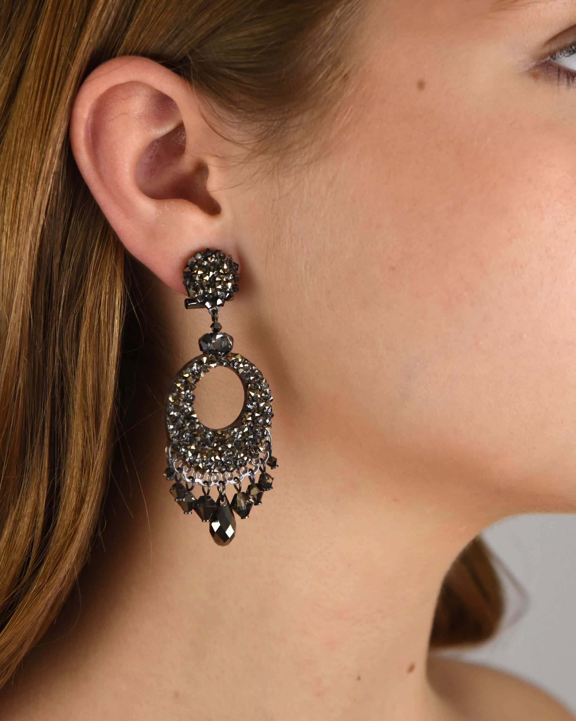 Anel Swarovski anthracite pendant