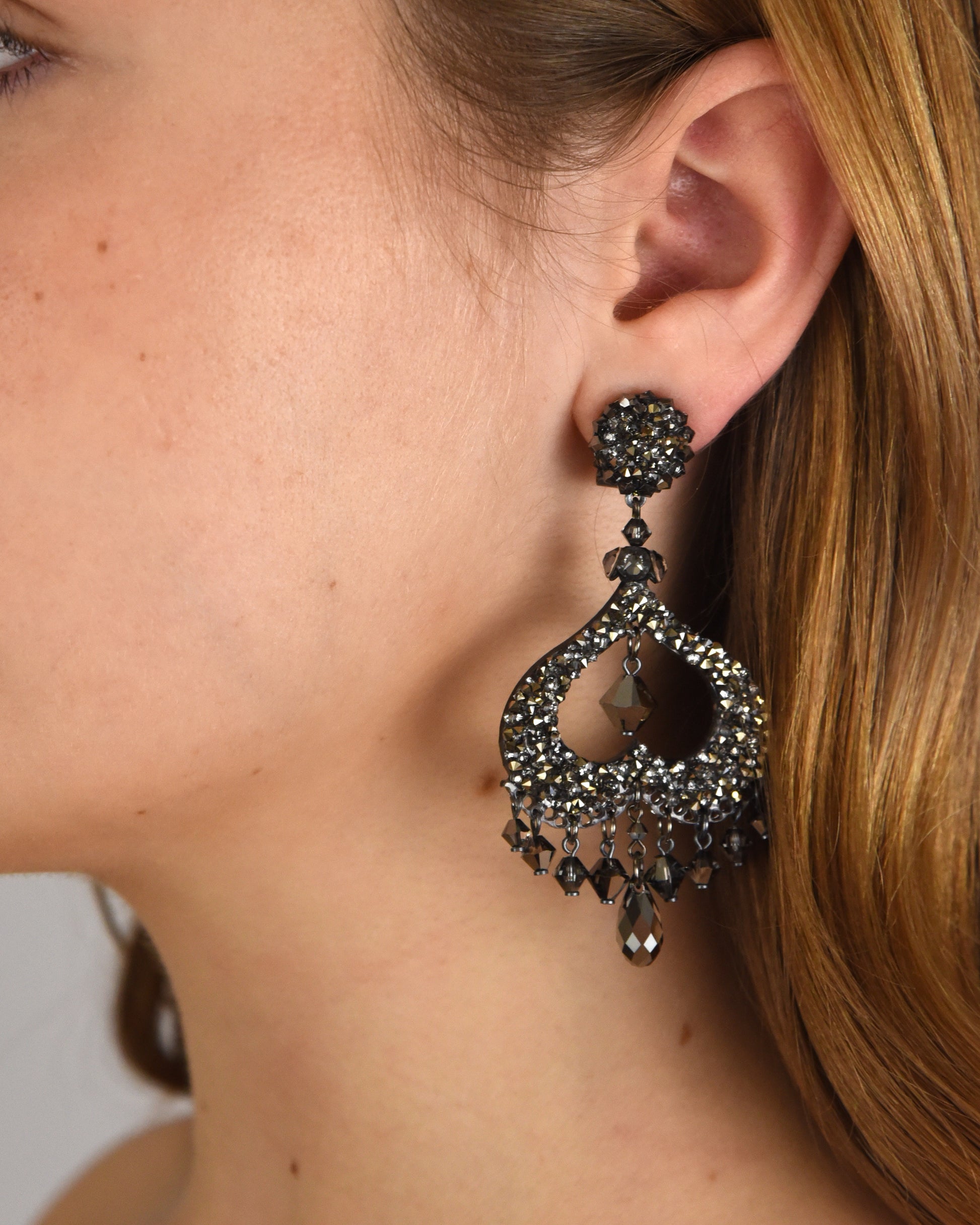 Swarovski Anthracite Spike Pendant