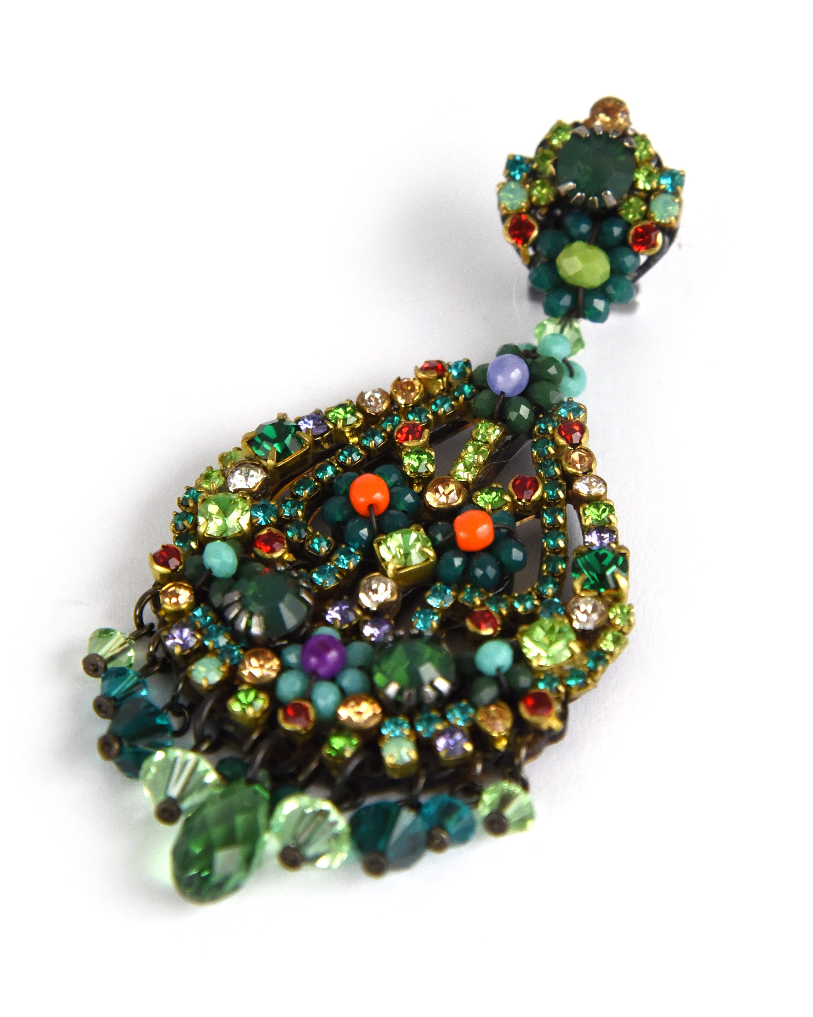 Dublos green earrings