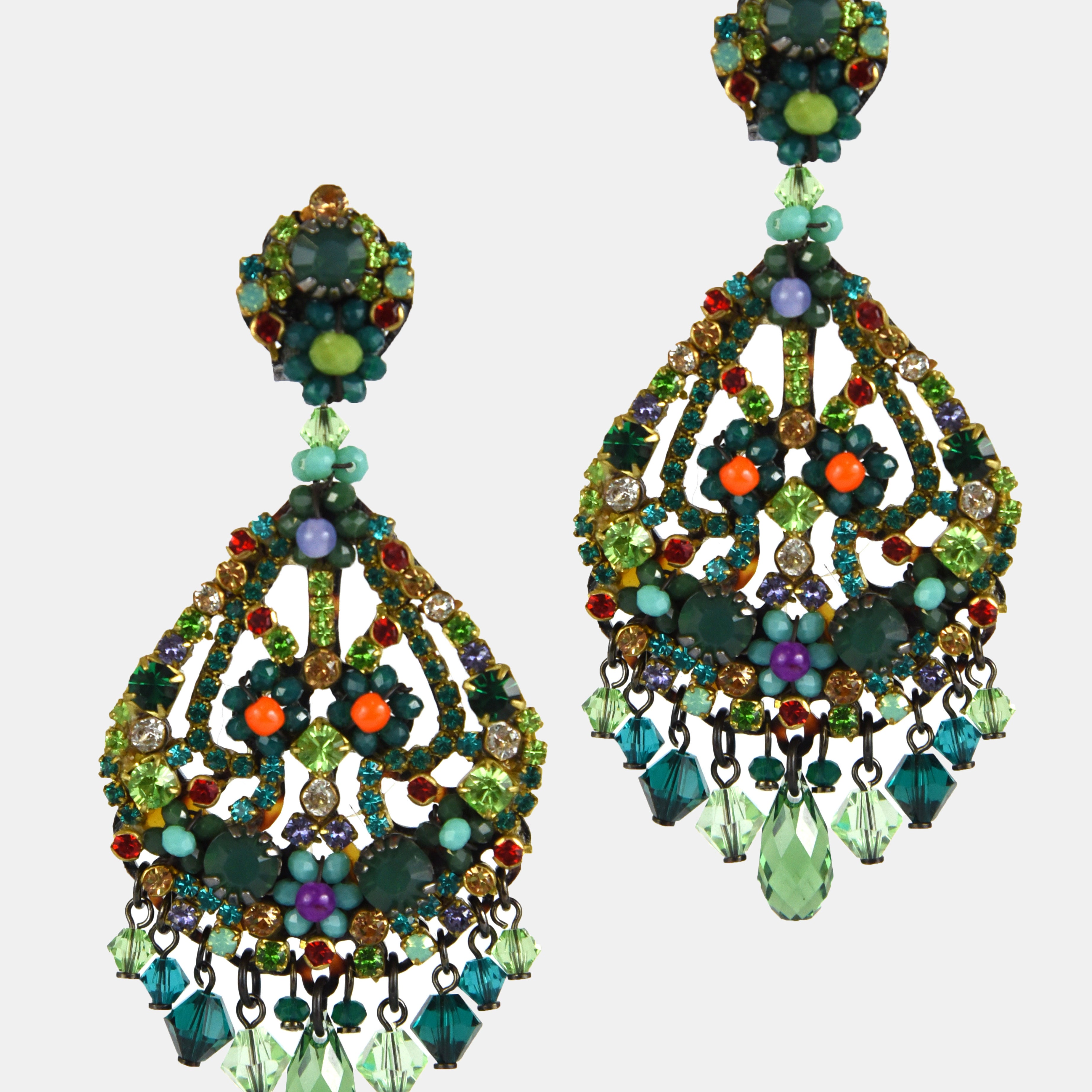 Dublos green earrings