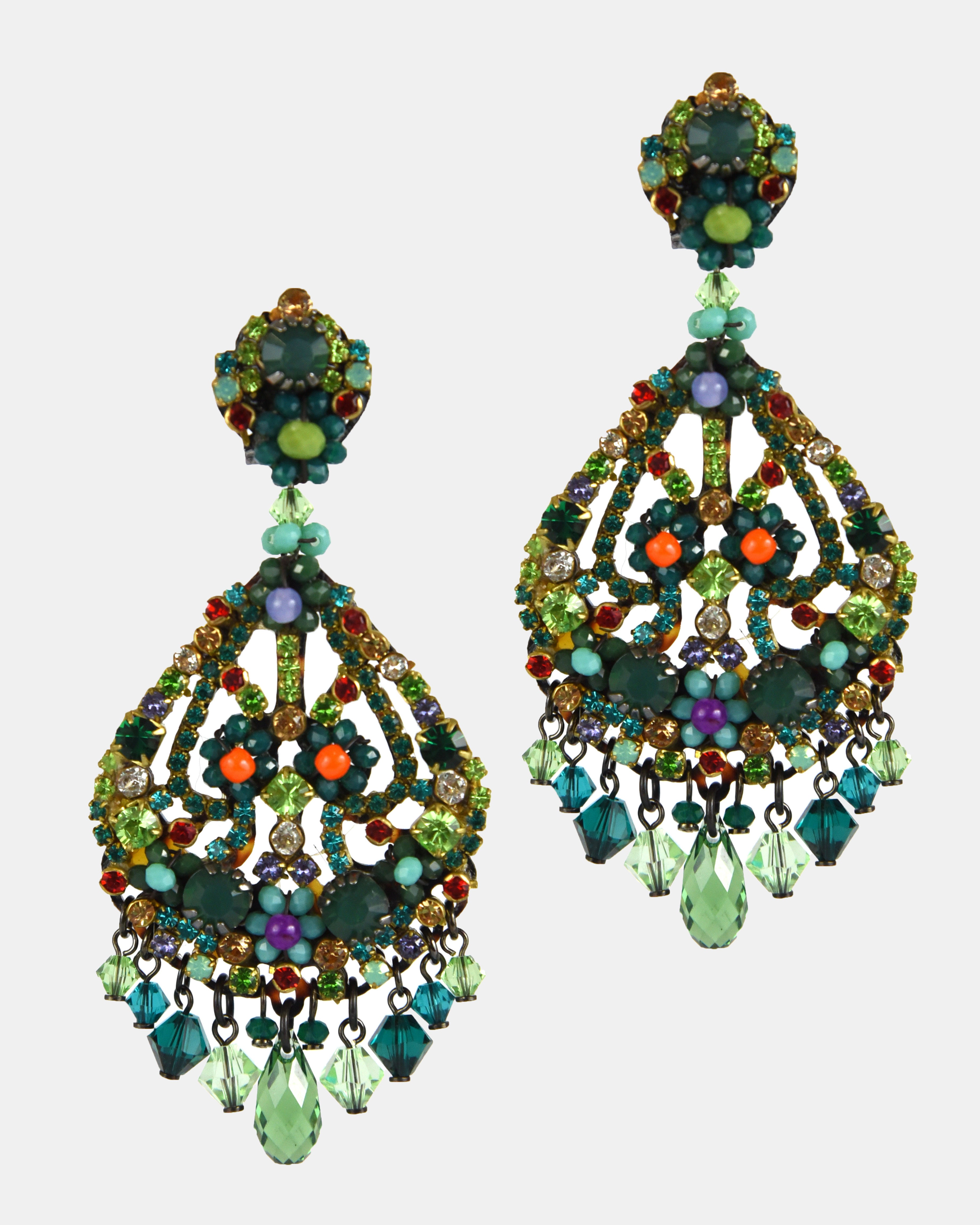 Dublos green earrings