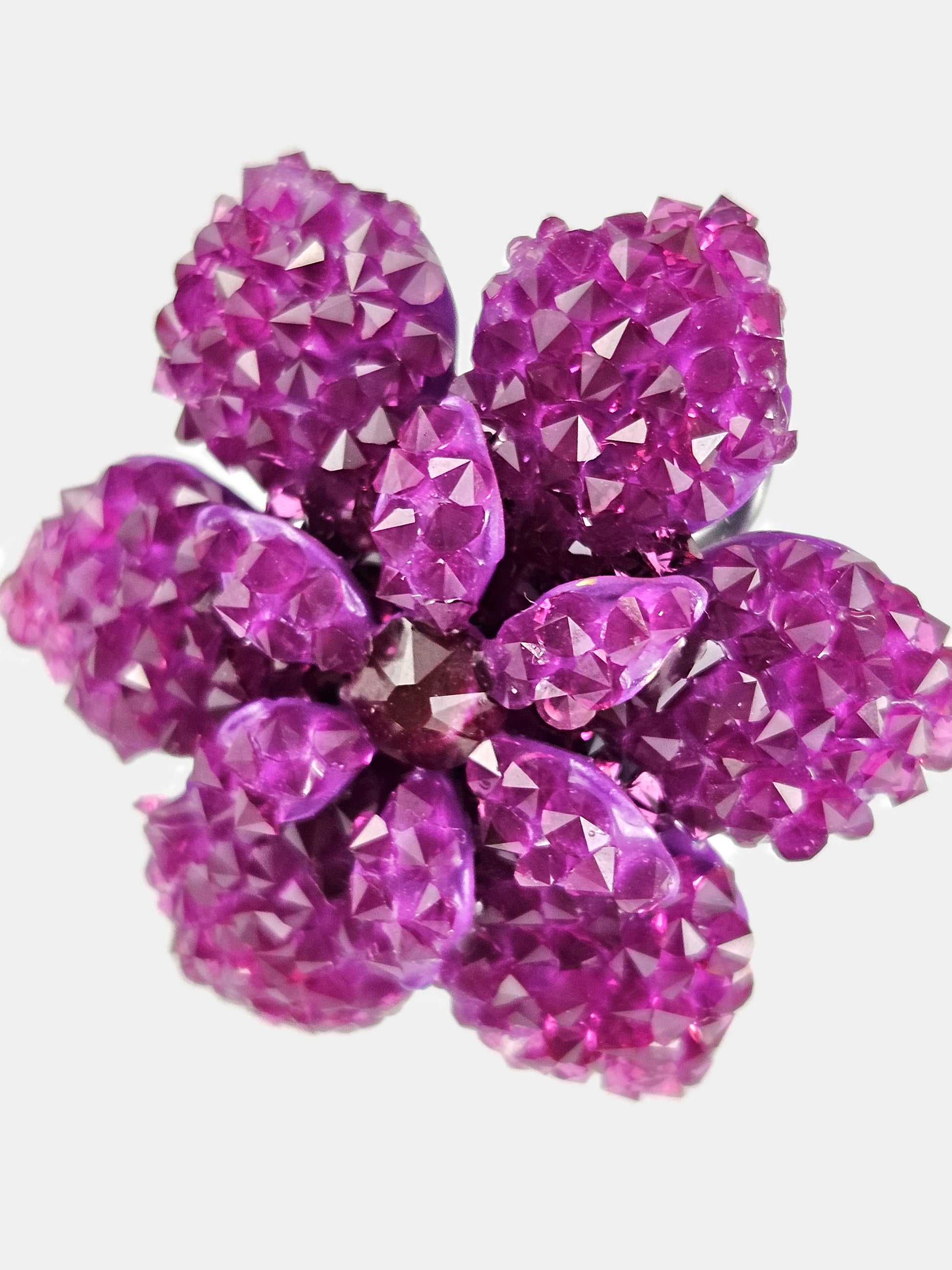 Swarovski bougainvillea flower earrings 