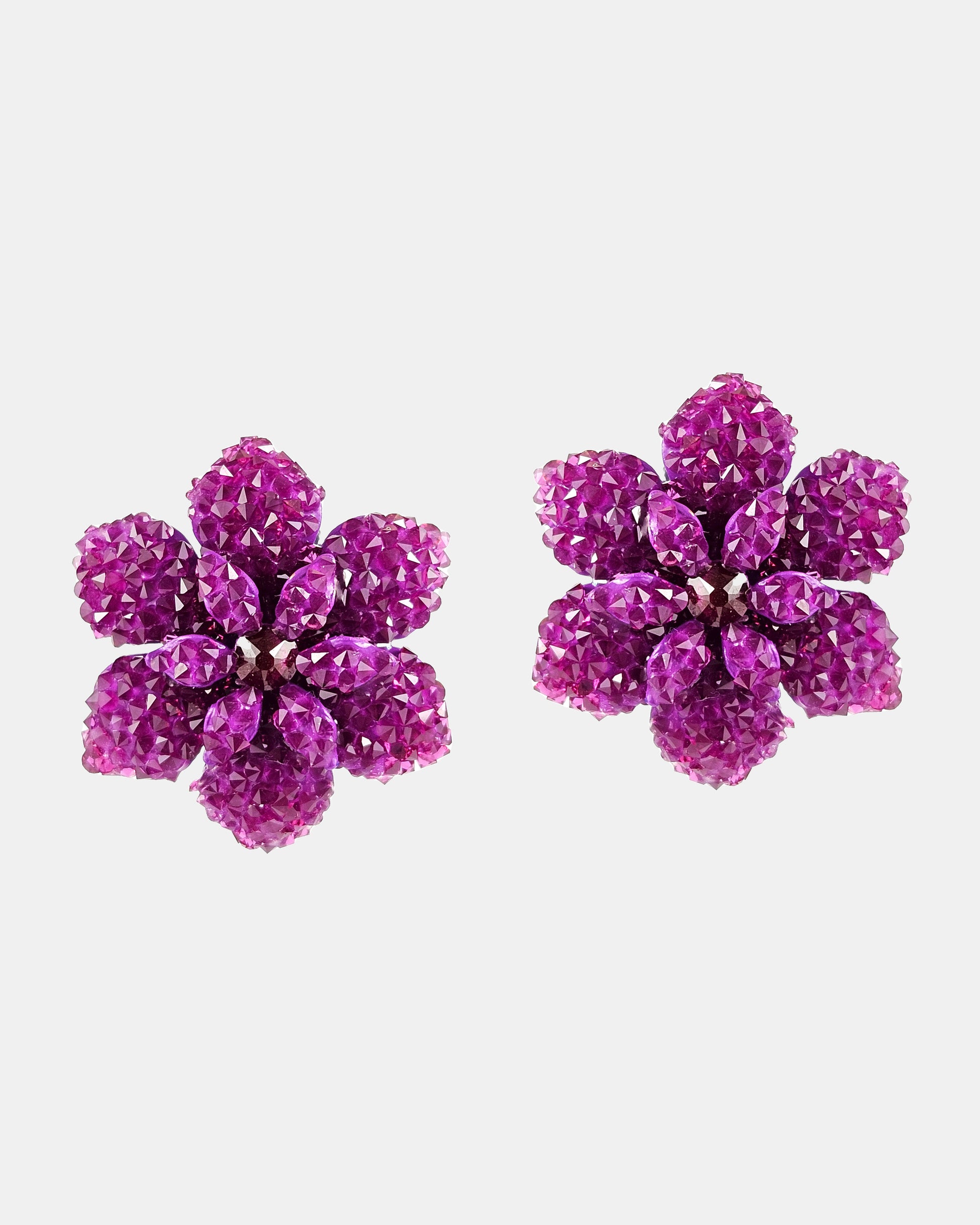 Swarovski bougainvillea flower earrings 