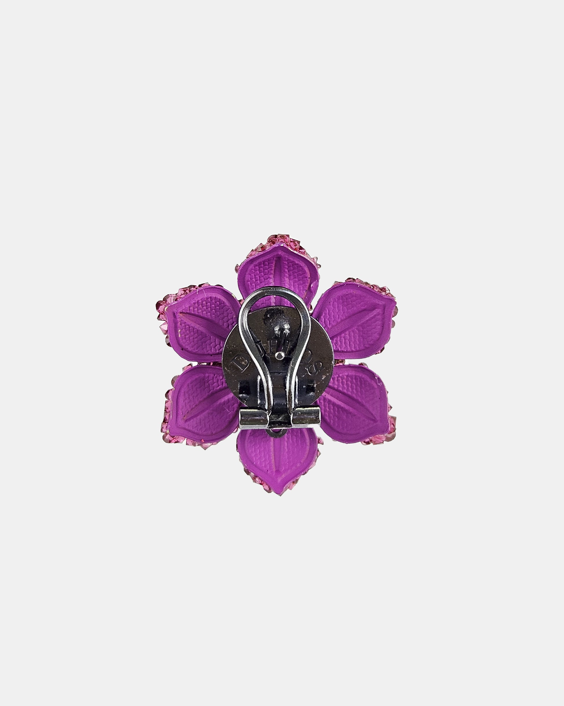 Swarovski bougainvillea flower earrings 