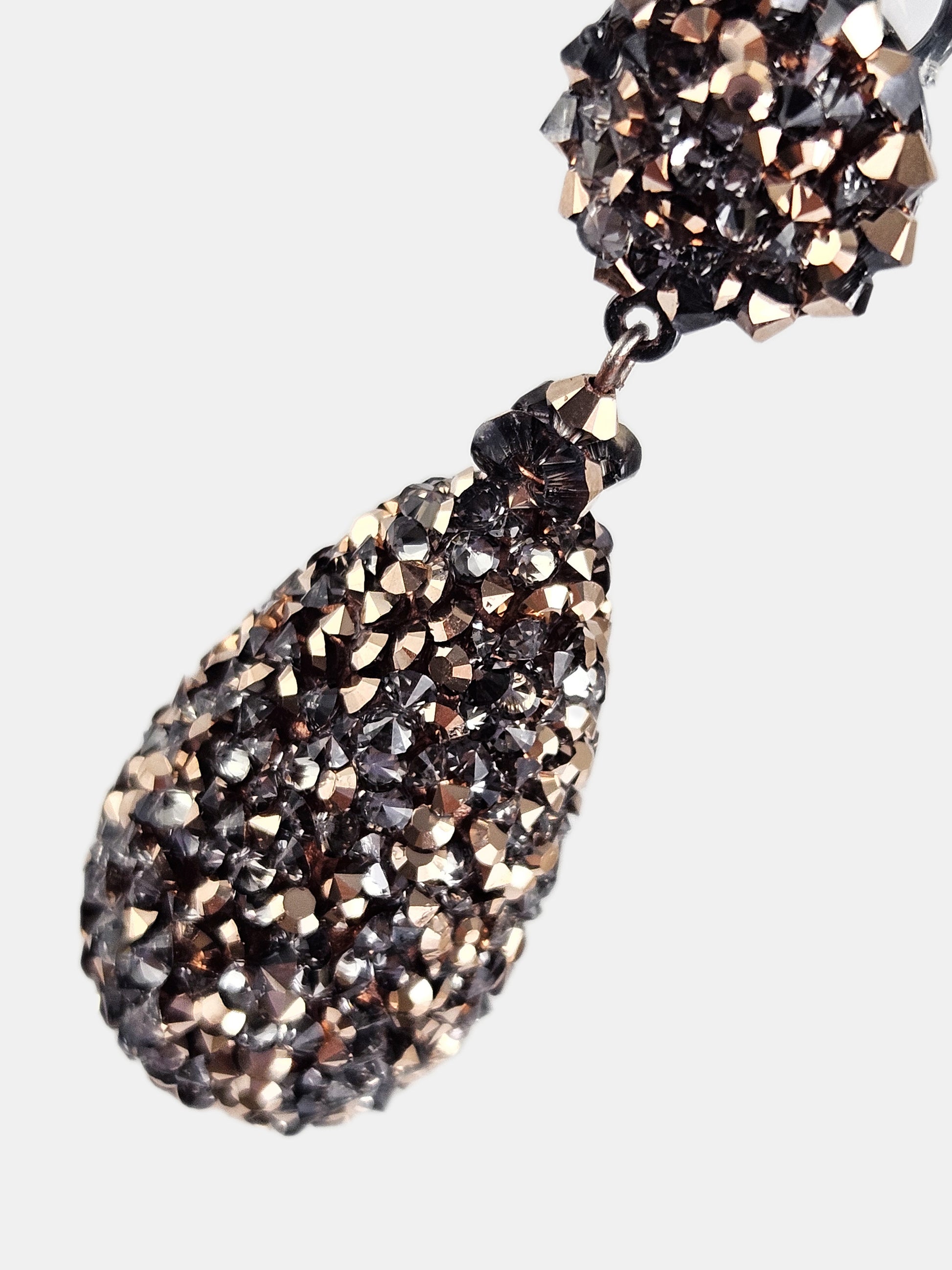 Pendientes swarovski champán rosé