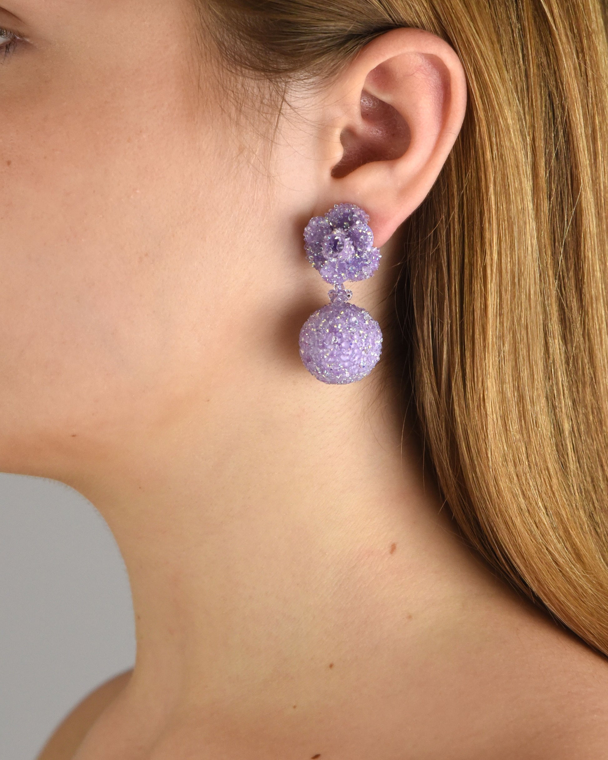 Dublos Swarovski lilac pendant