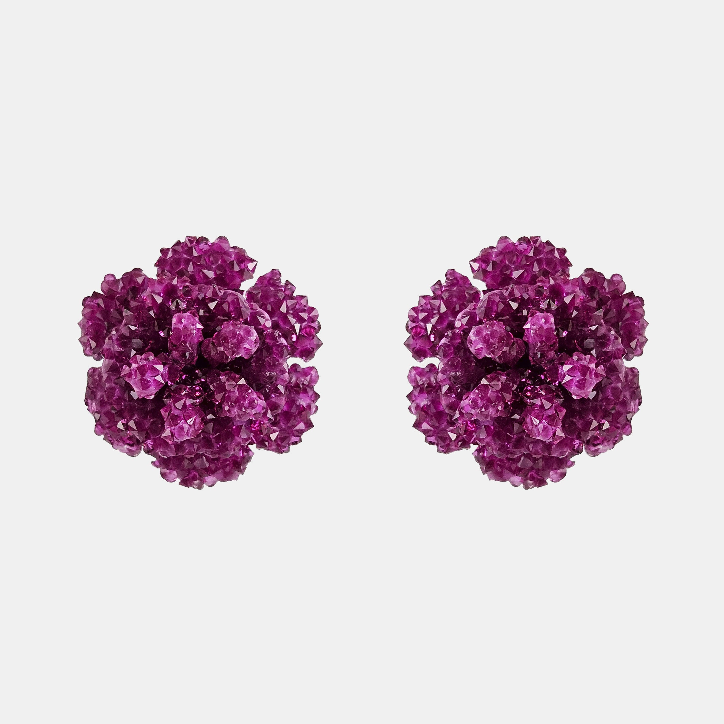 Pendientes flor buganvilla swarovski