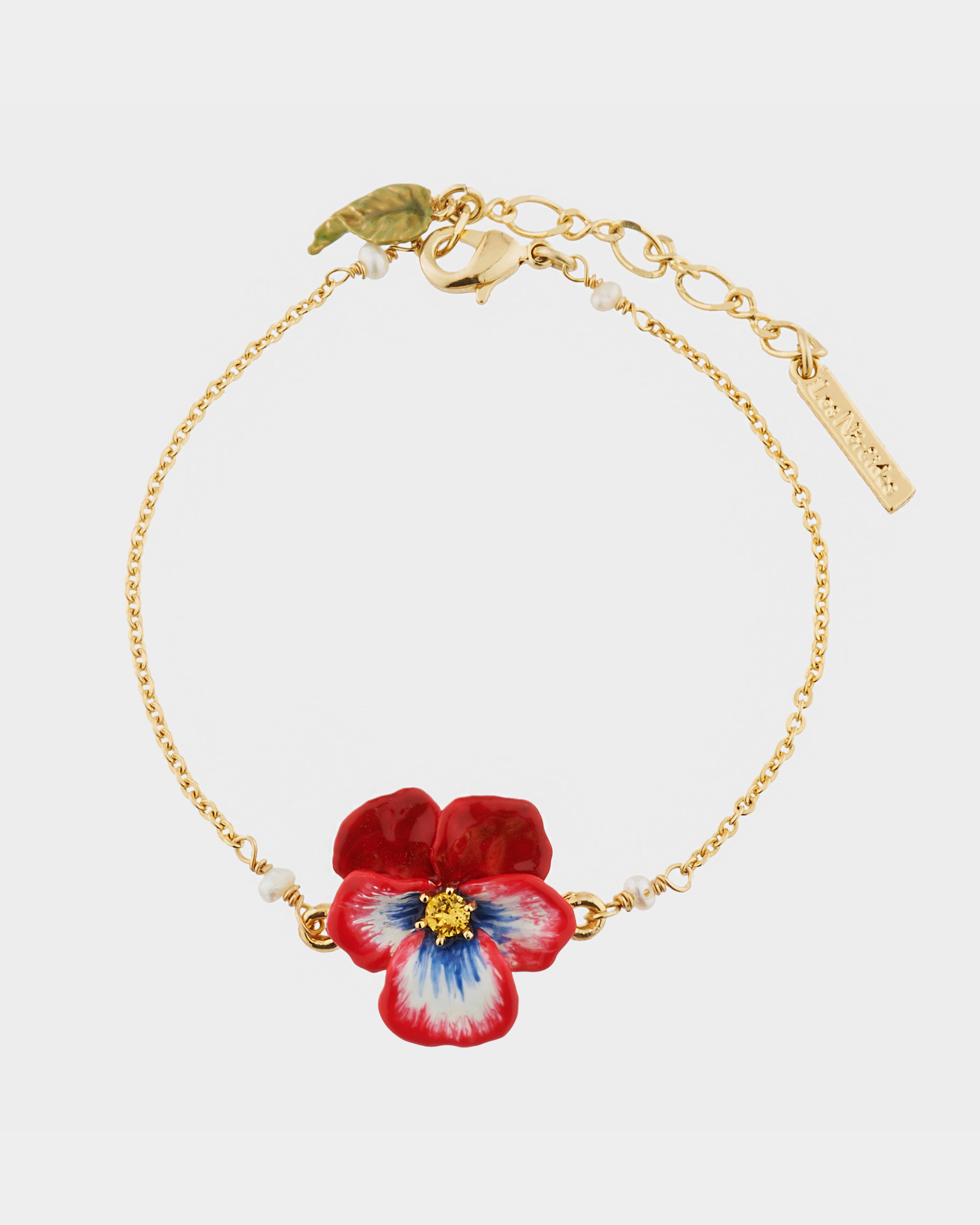 Pulsera esmaltada Pansy