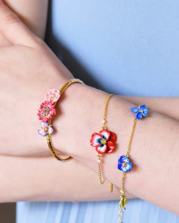 Pulsera esmaltada Pansy