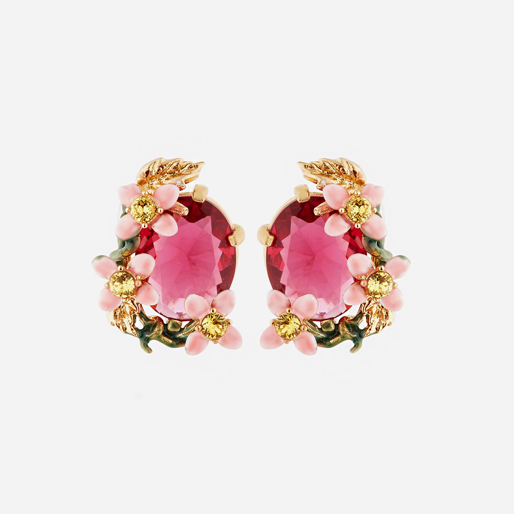 Pendientes Lys Envoûtant esmalte y cristal