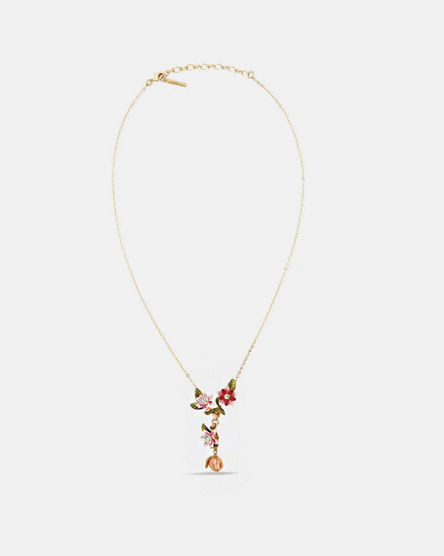 Pendentif Reflet des Fleurs émaillé 