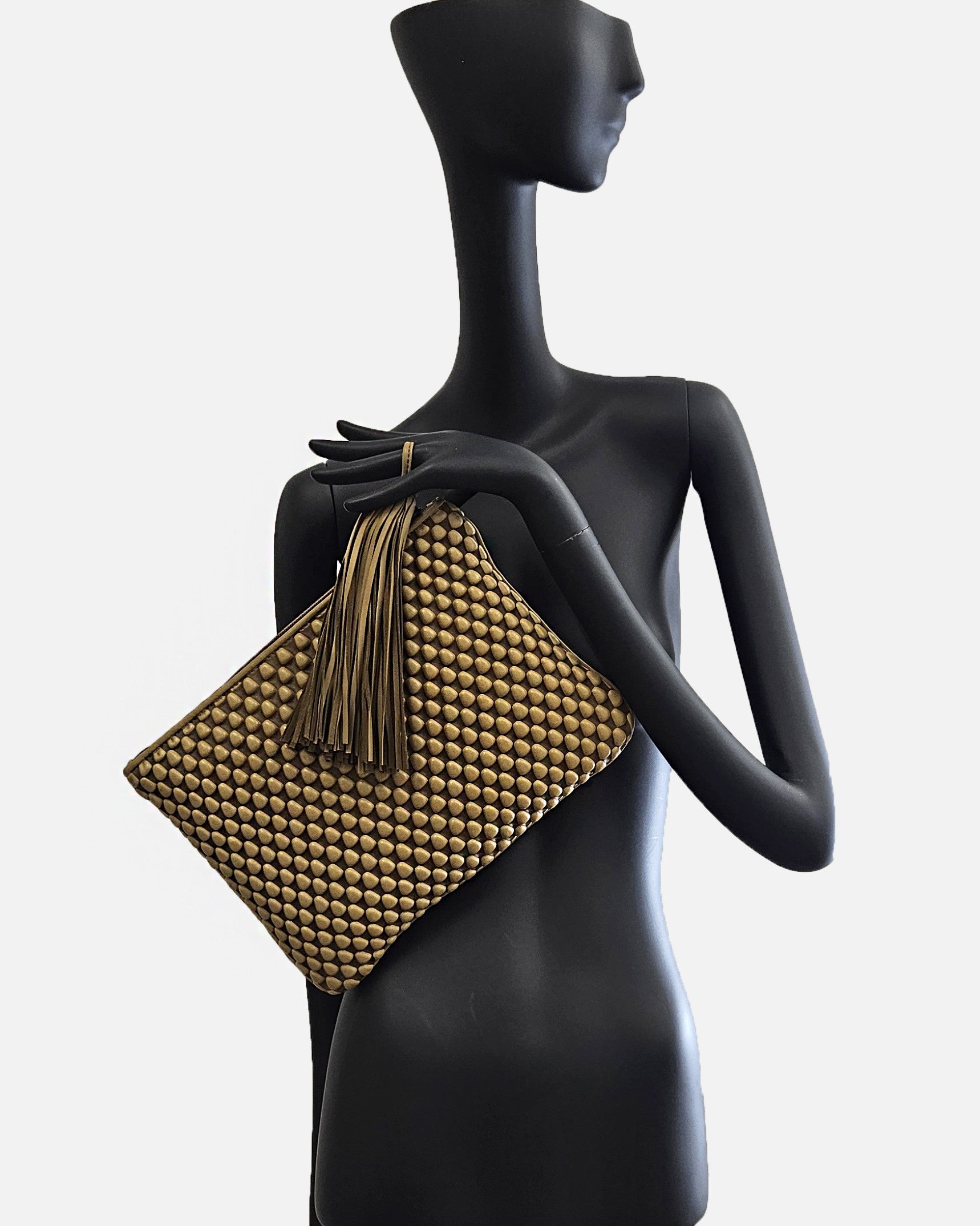 Pochette extra large mostaza