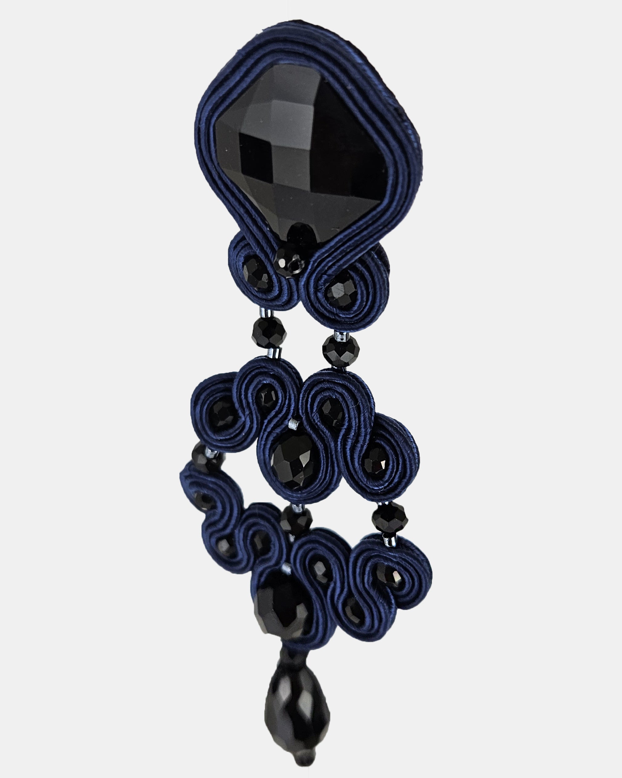 Pendientes Gótico azul y azabache