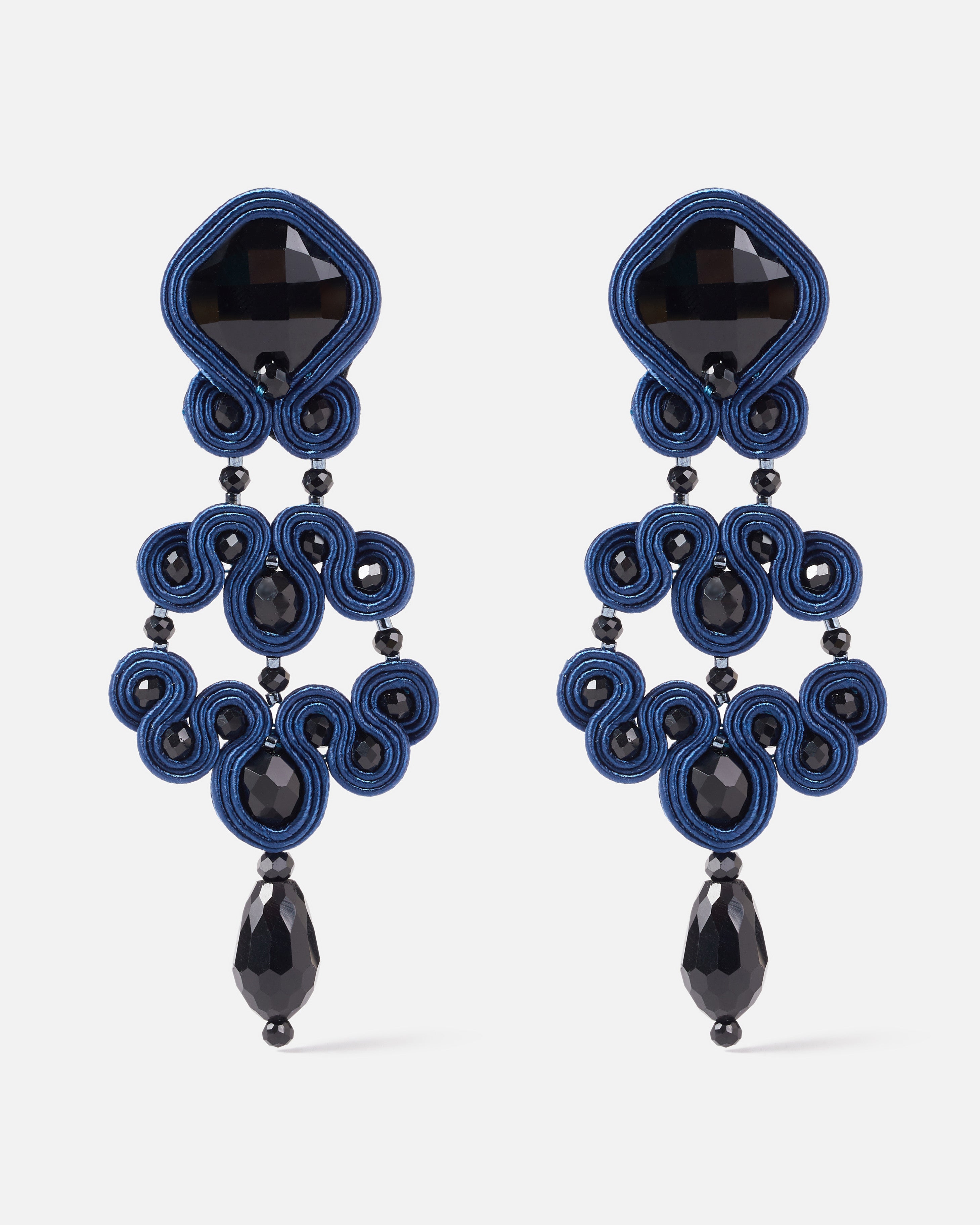 Pendientes Gótico azul y azabache