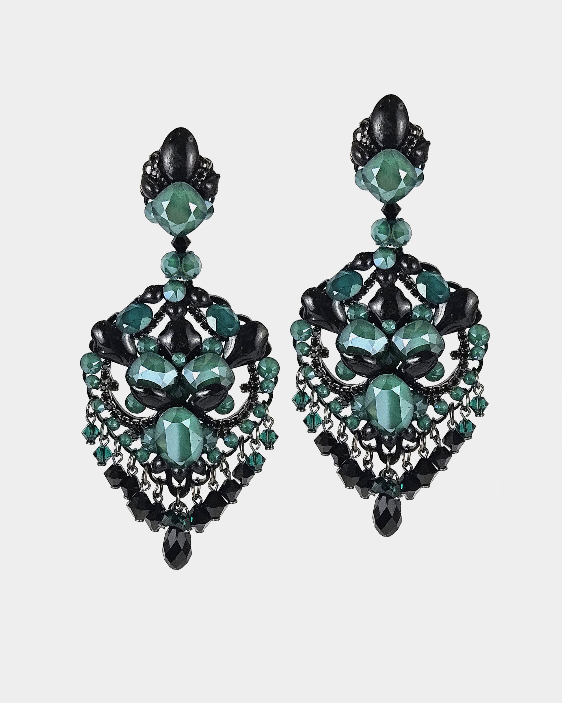 Dublos Emerald Swarovski Green Earring 